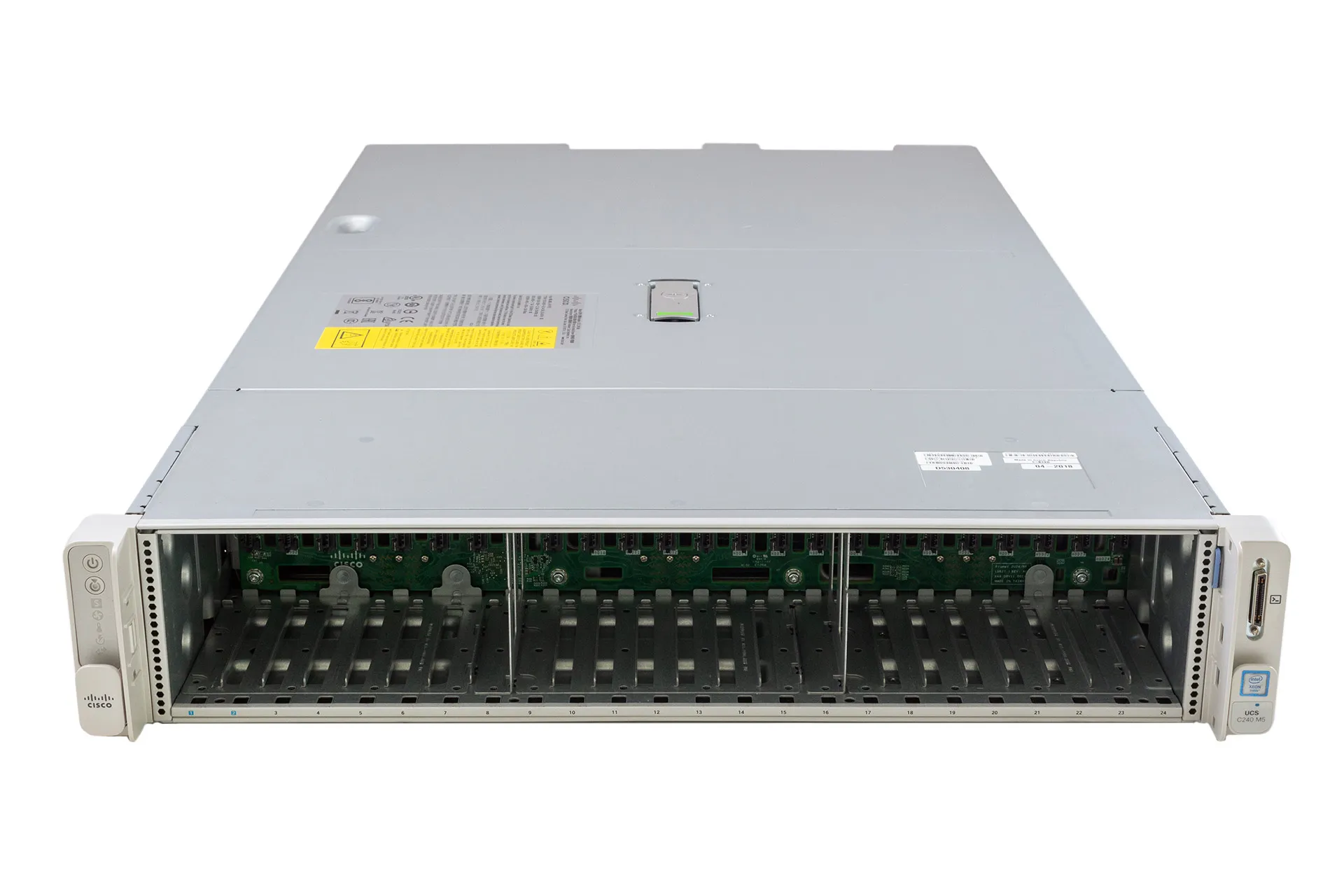 Cisco UCS C240 M5 Rack Server, 2x Gold 6148 2.40GHz, 20-Core, noRAM, 24xSFF, Megaraid-12G/4GB, MLOM-40G