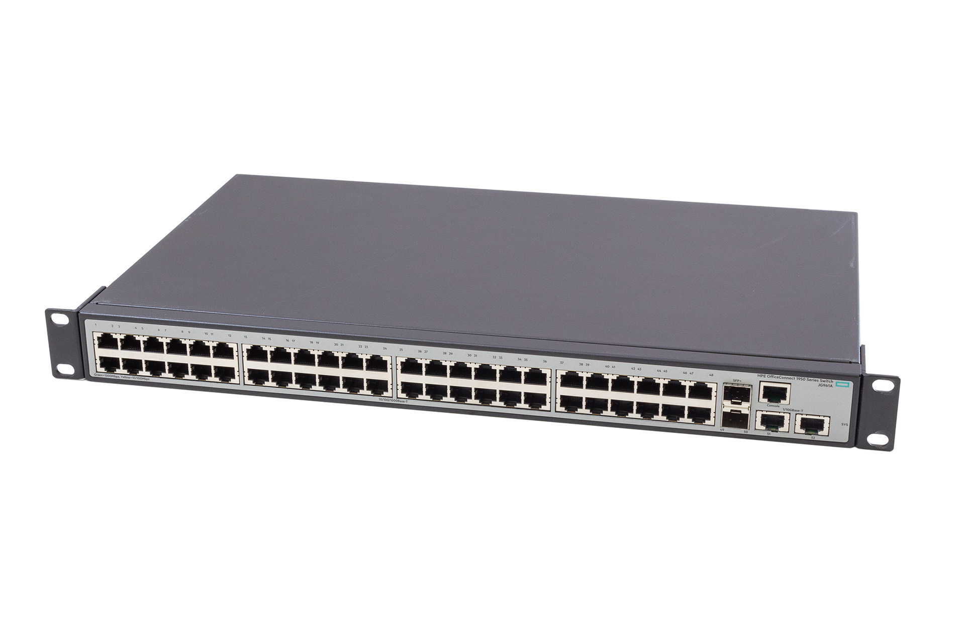 HPE Switch OfficeConnect 1950-48G, 48x GbE RJ45, 2x 10GbE RJ45, 2x 10GbE SFP+