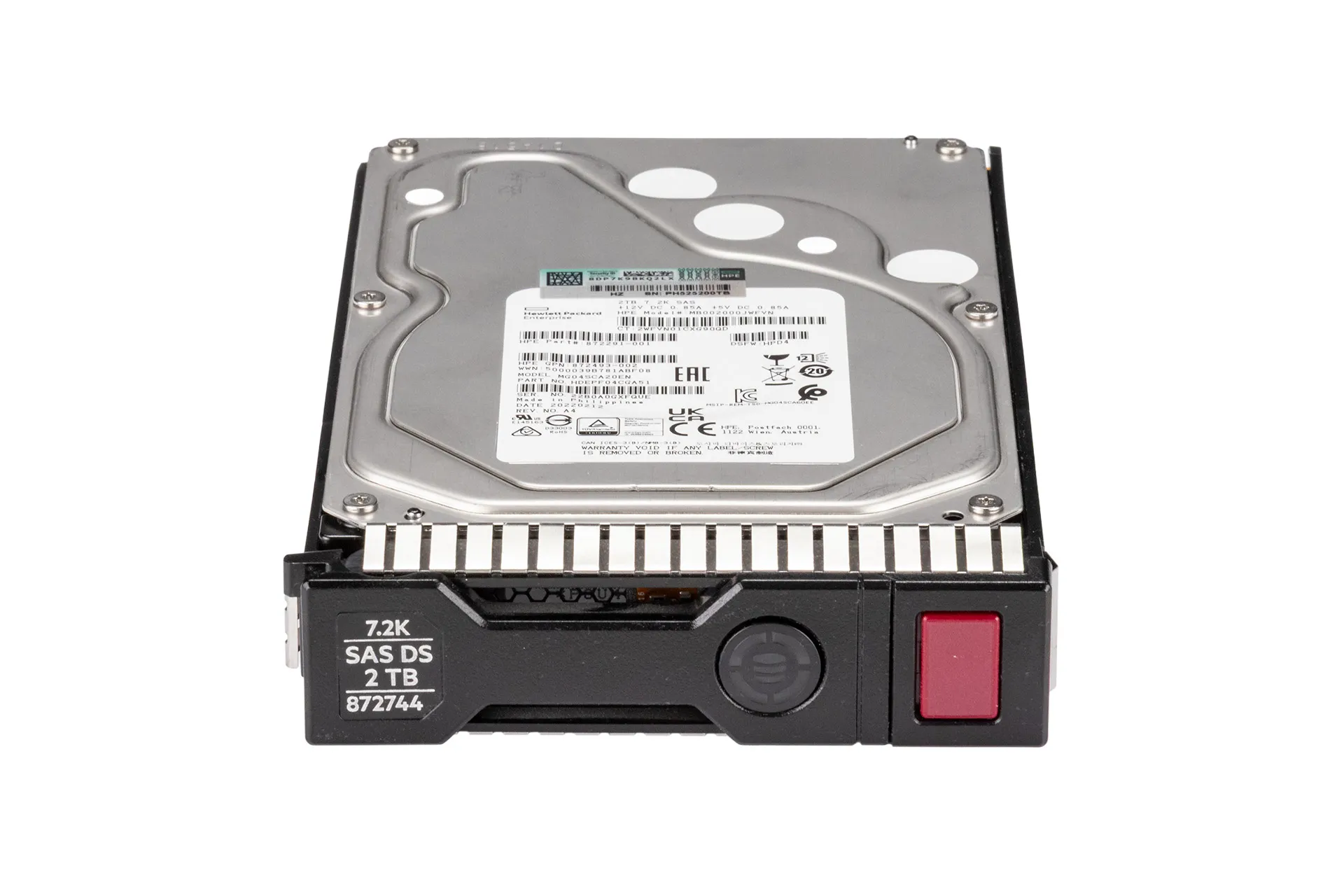 HPE 2TB 12G SAS HDD 7.2k, 3.5 Zoll LFF Festplatte für Server, DP SC