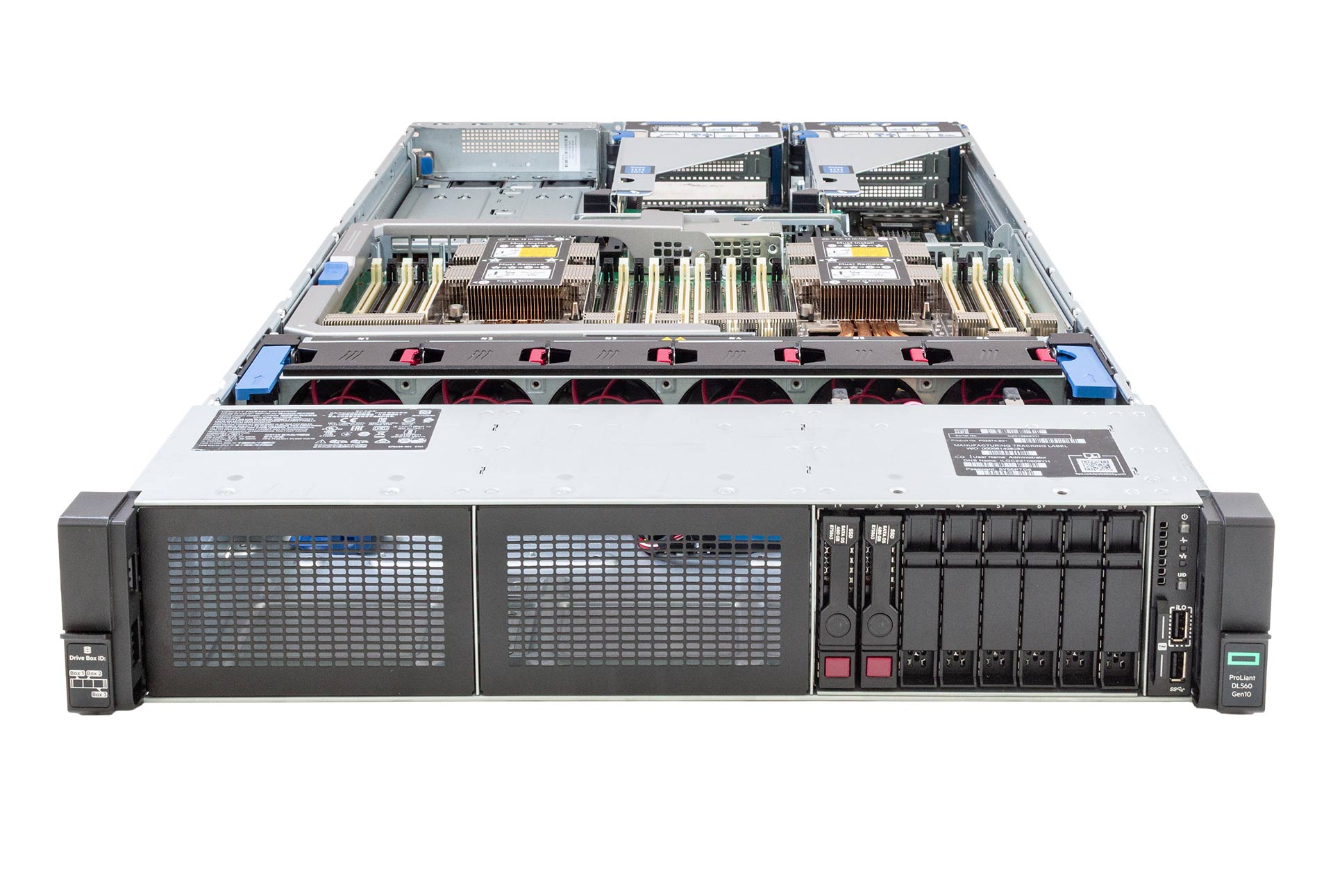 HPE ProLiant DL560 Gen10 Rack Server, 4x Gold-6254, 3.1GHz, 18-Core, noRAM, 8xSFF, P408i-a-SR