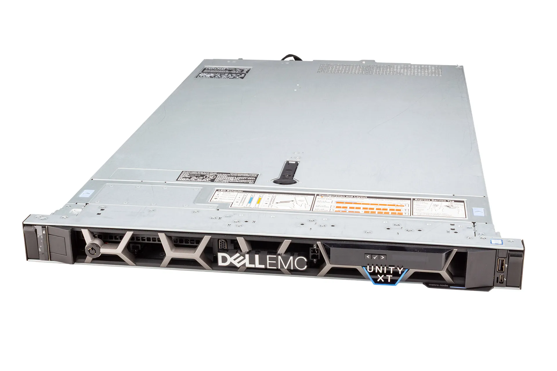 Dell Unity XT Metro Node R640 Rack Server, 2x Silver 1208 2.10GHz, 8-Core, noRAM, 8xSFF SATA, noRaid Dell Unity XT Metro Node R640 Rack Server, 2x Silver 1208 2.10GHz, 8-Core, noRAM, 8xSFF SATA, noRaid