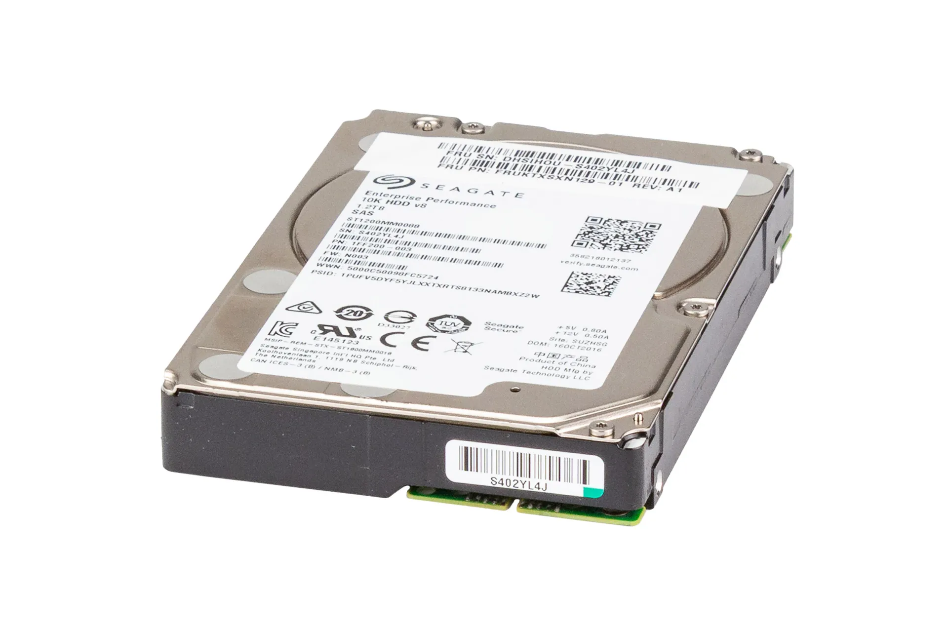 Seagate 1.2TB 12G SAS HDD 10k, 2.5 Zoll SFF Festplatte für Server