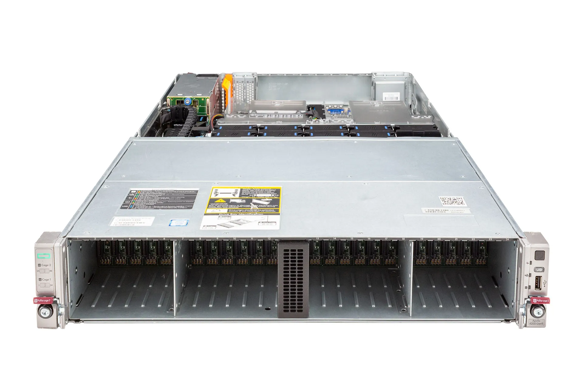 HPE Apollo 4200 XL420 Gen9 Rack Server, 1x E5-2680v4 2.40GHz, 14-Core, noRAM, 48xSFF, P840ar/2GB HPE Apollo 4200 XL420 Gen9 Rack Server, 1x E5-2680v4 2.40GHz, 14-Core, noRAM, 48xSFF, P840ar/2GB