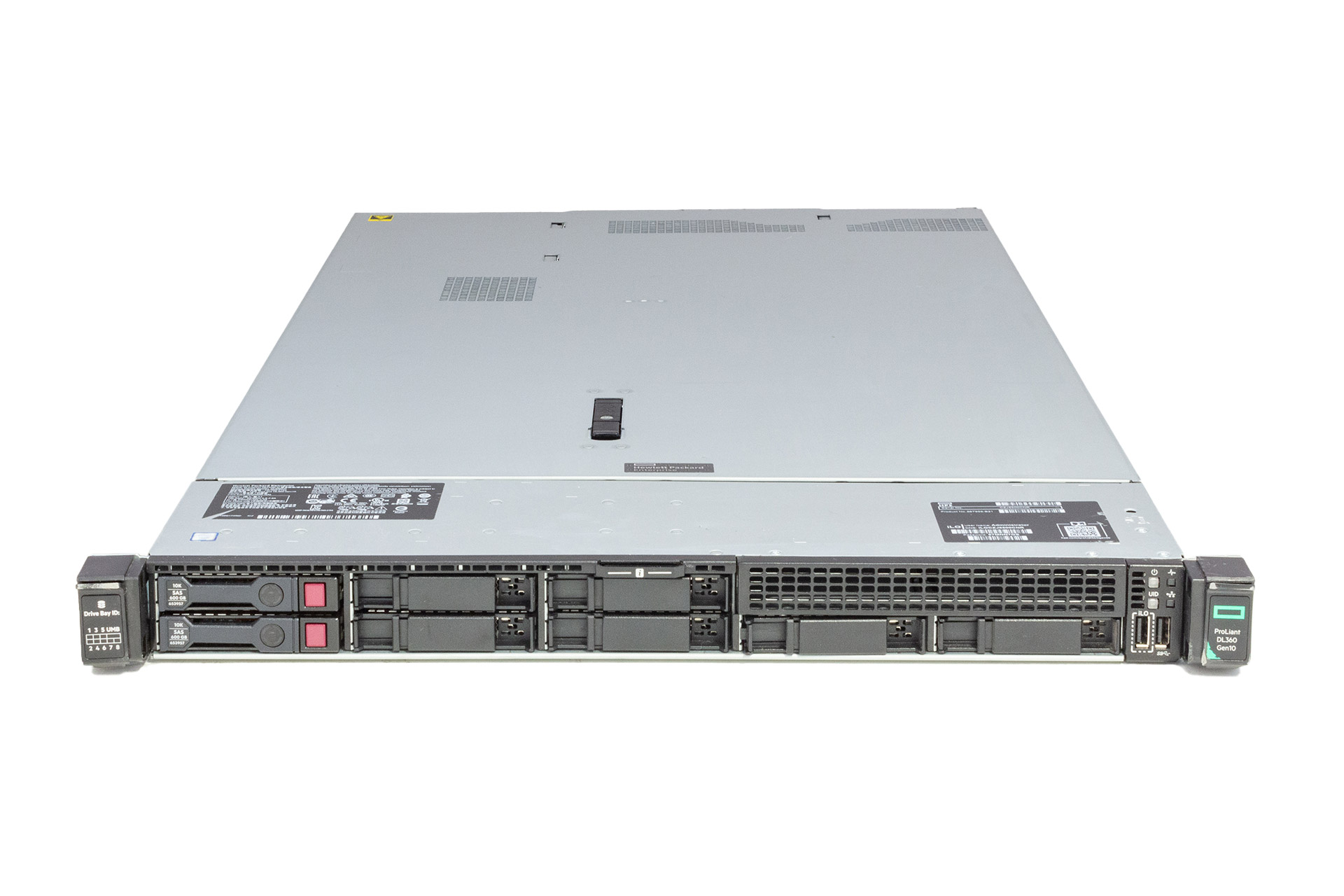 HPE-DL360-Gen10-2x-Gold-5115-2.40GHz-10-Core-64GB-RAM-2x500W-front