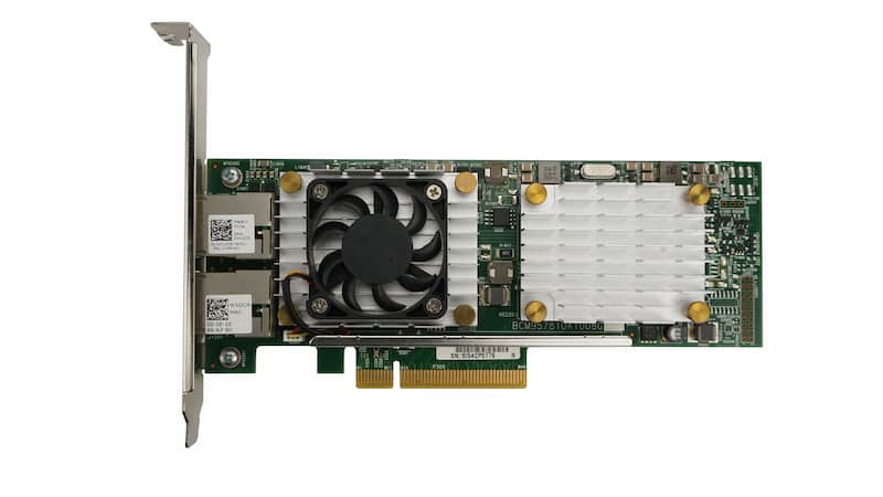 DELL NIC Broadcom 57810S 10GbE RJ45 Dual Port, Netzwerkkarte
