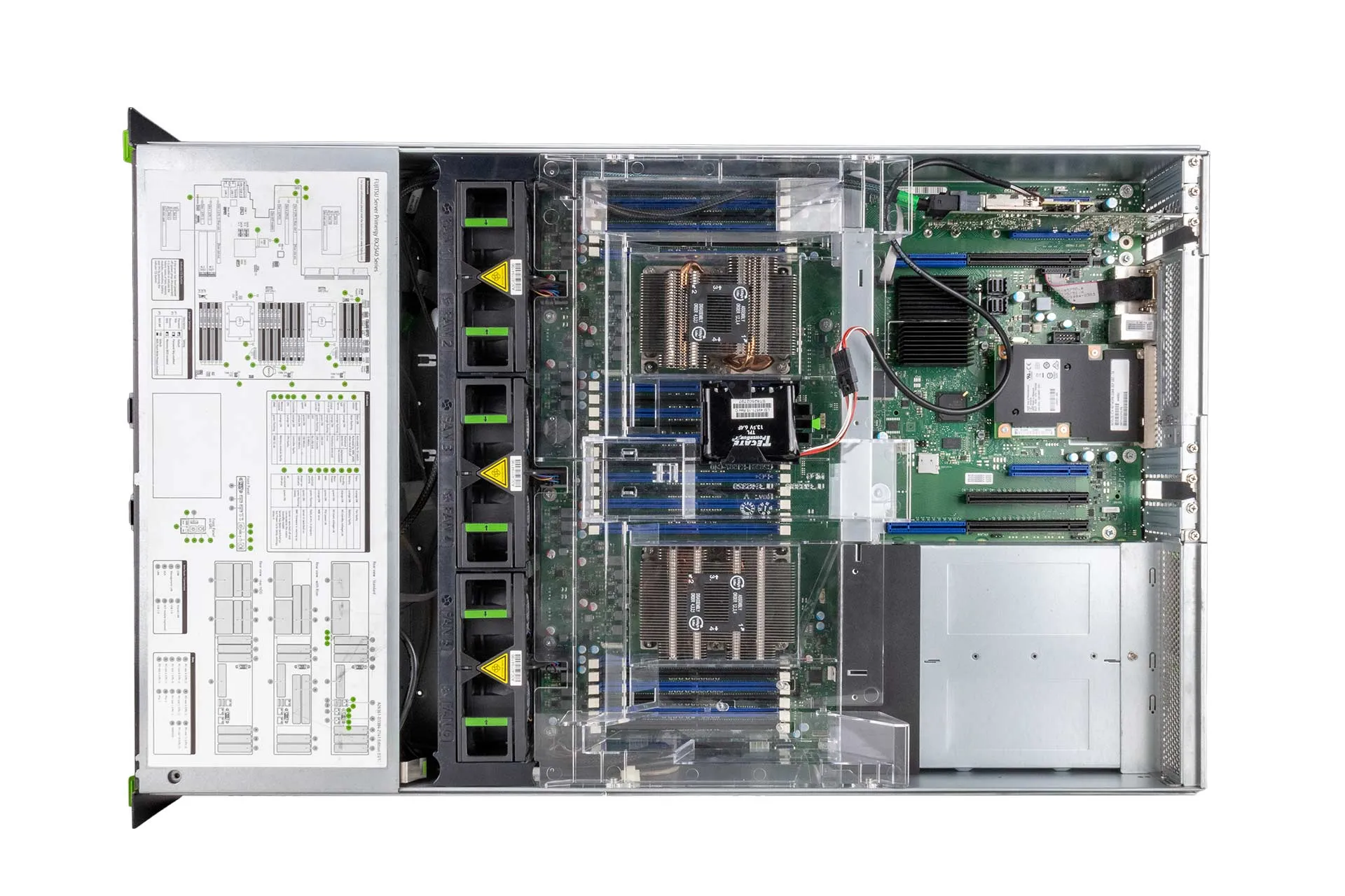 Fujitsu RX2540 M4 Rack Server, 2x Silver 4110 2.10GHz, 8-Core, noRAM, 8x SFF, EP400i