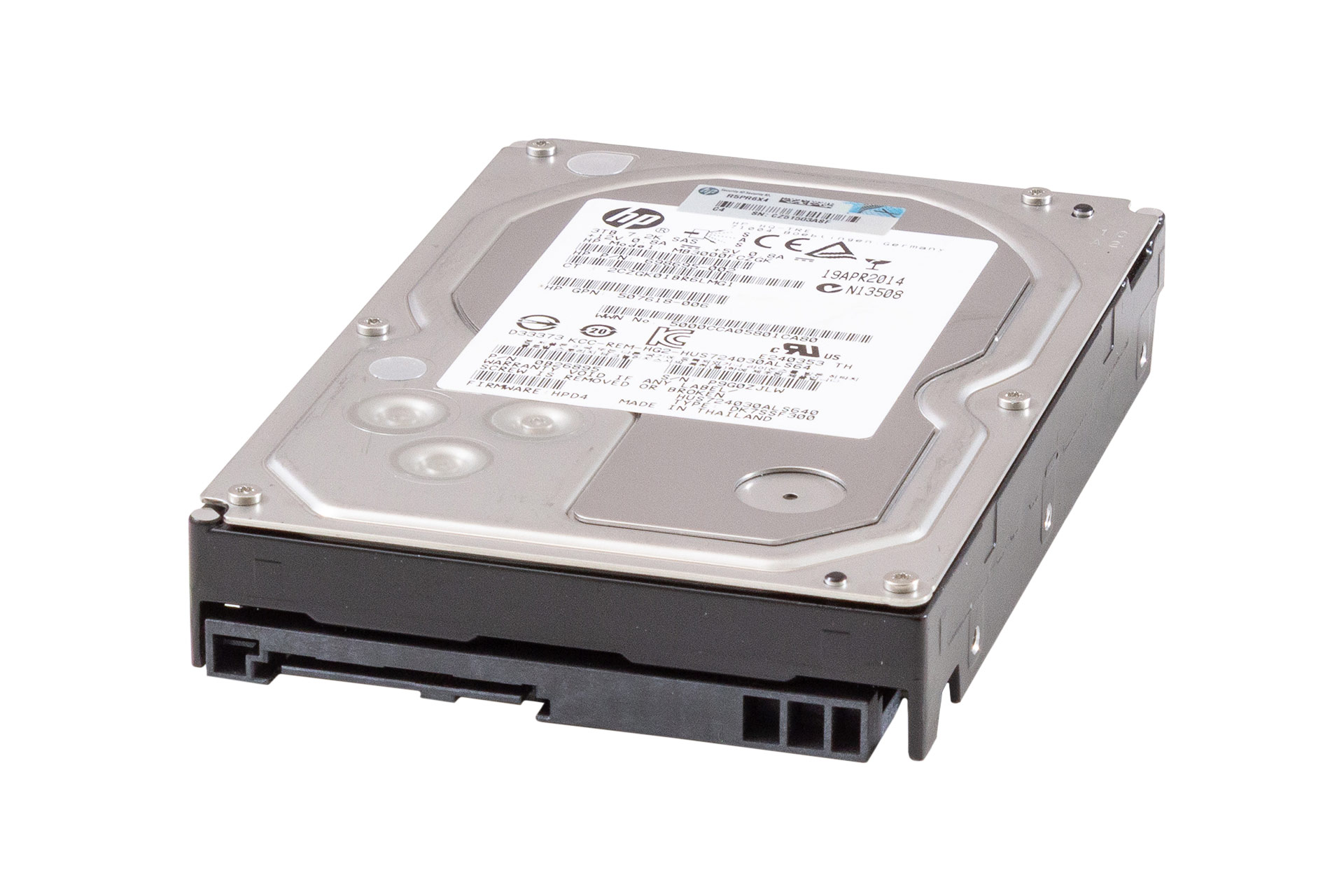 HPE-HDD-3TB-6G-SAS-7.2k-3.5"-LFF-Festplatte-HUS724030ALS640-ohne-Carrier-cover