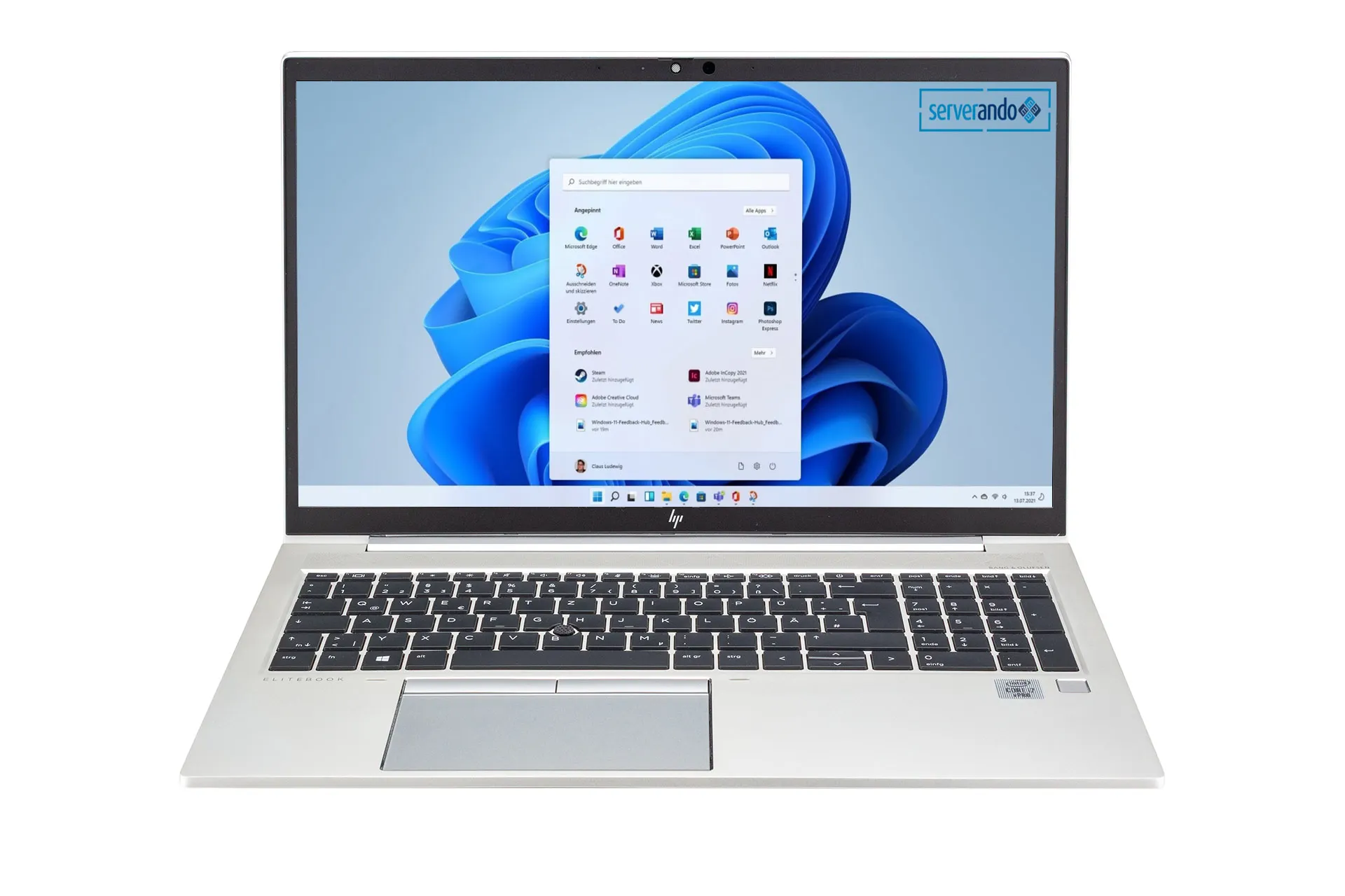 HP EliteBook 850 G7, i7-10610U 1.8GHz, 4-Core, 16GB DDR4, 512GB NVMe SSD, 15.6 Zoll, Win11Pro