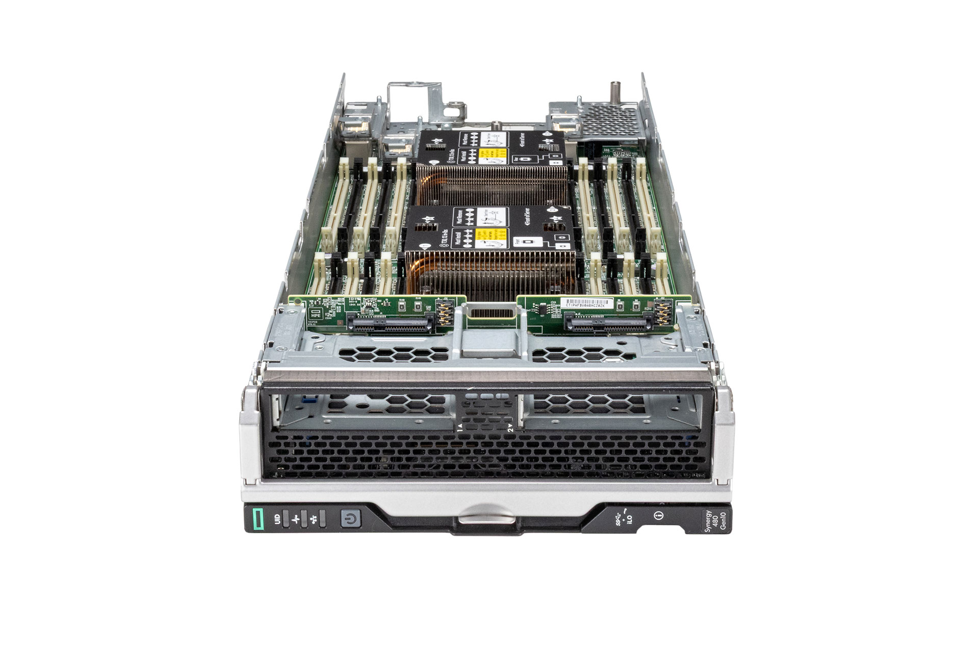 HPE Synergy 480 Gen10 Compute Module, noCPU, noRAM, 2x SFF, E208i-c_SR