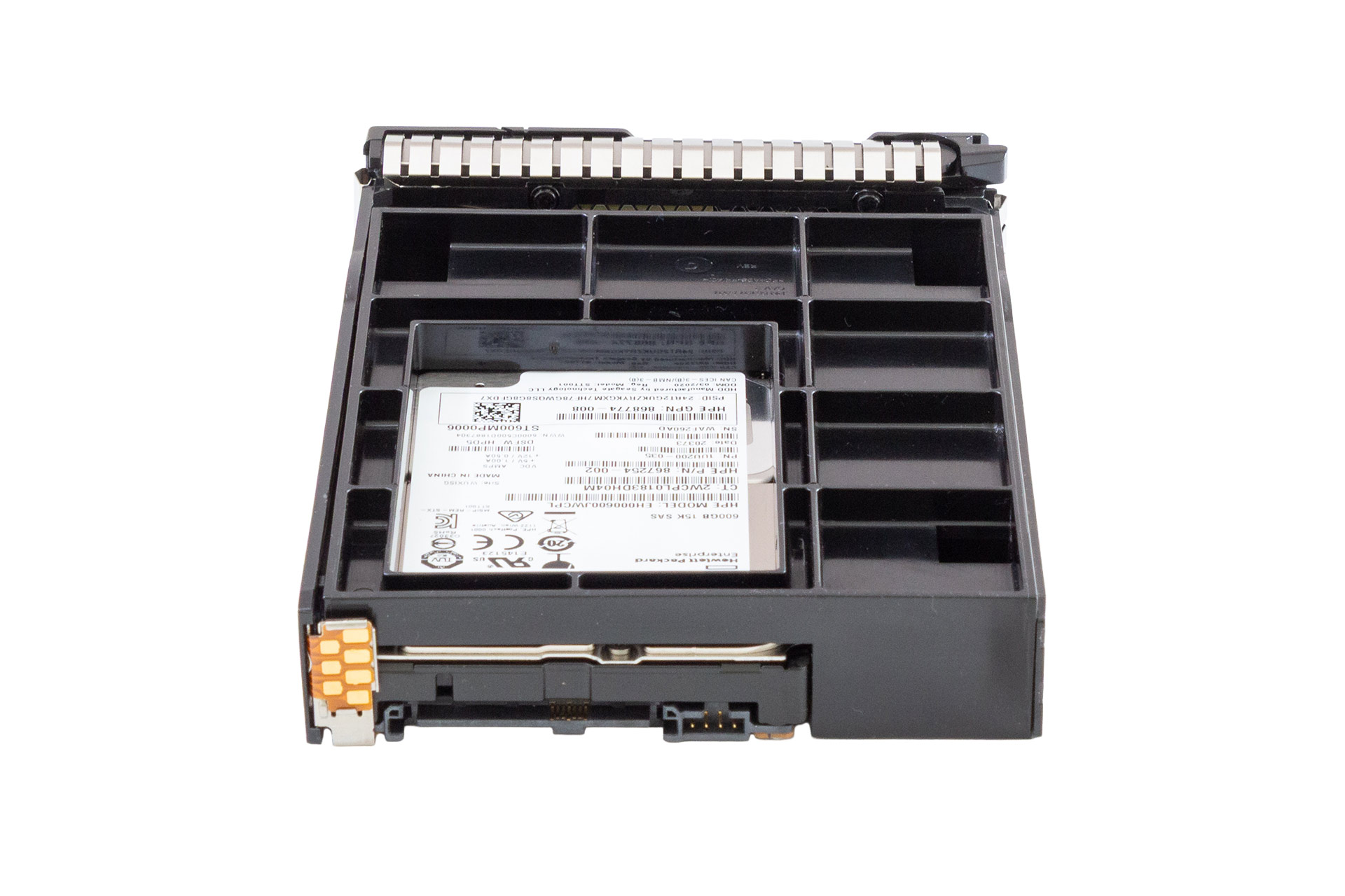 HPE 600GB 12G SAS HDD 15k, 2.5 Zoll SFF Festplatte für Server, DS SCC, inkl. 3.5 Zoll Converter P04695-B21 back