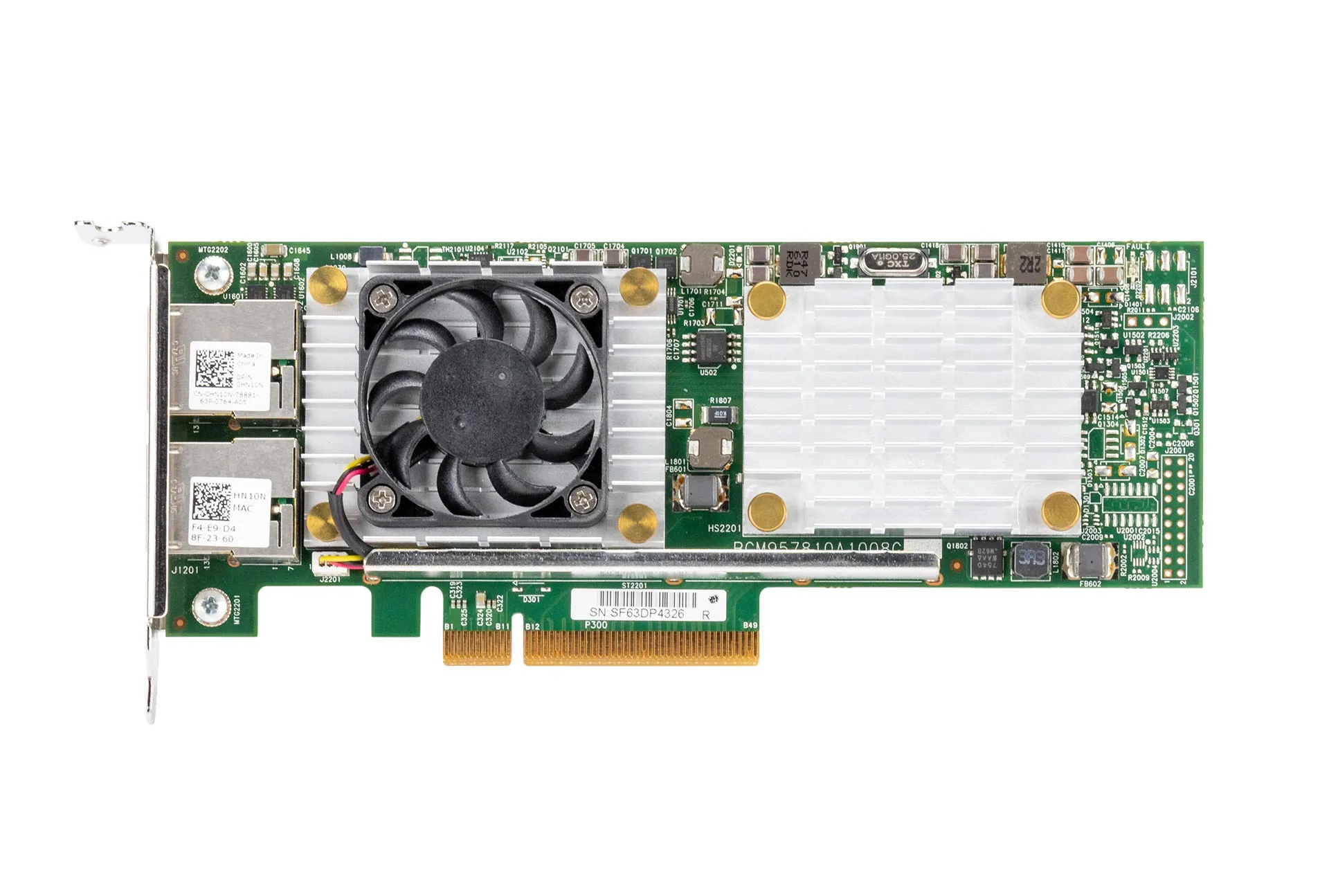 DELL Broadcom 57810 10GbE Netzwerkkarte RJ45 Dual Port Low Profile PCI-E NIC