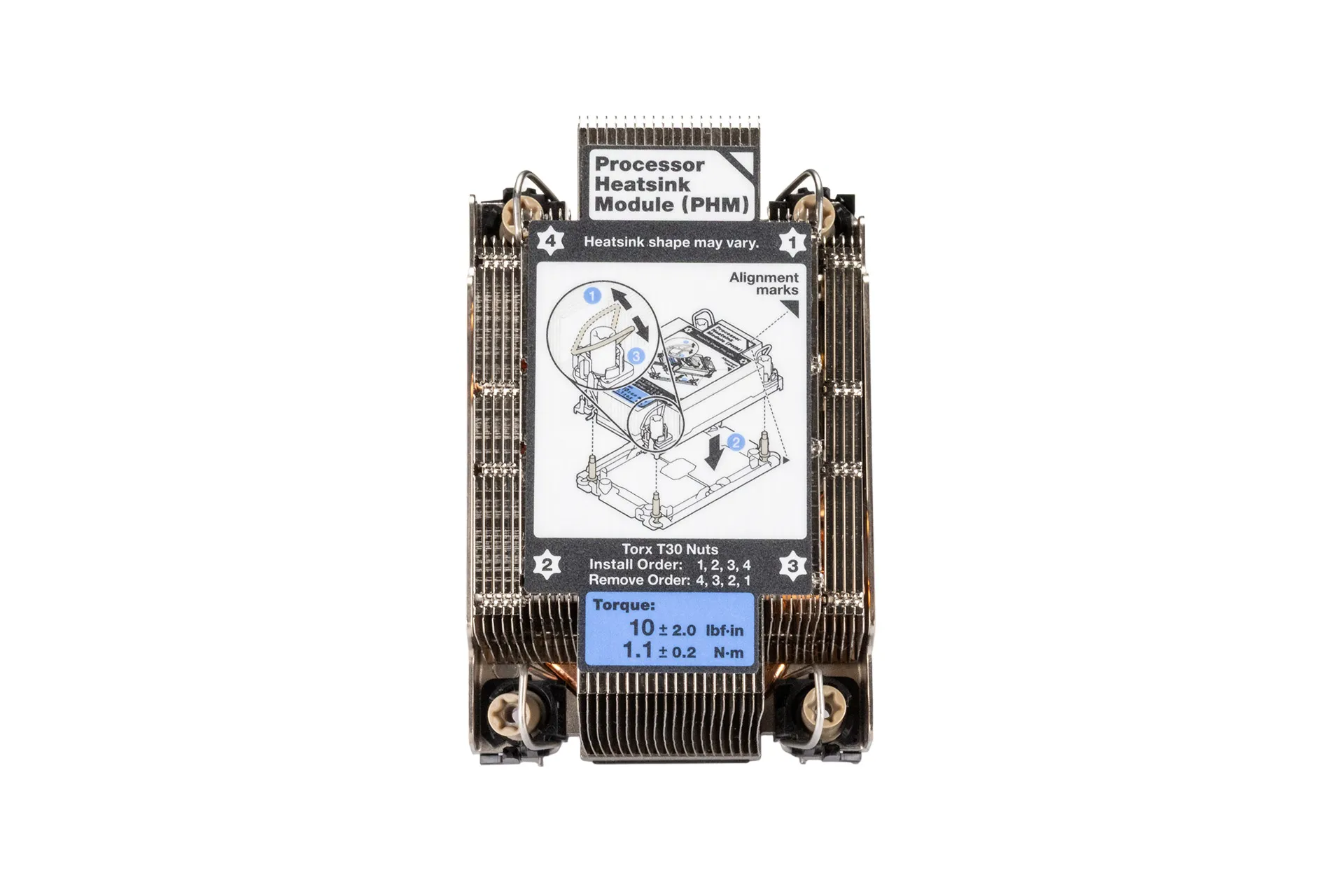 Lenovo CPU Kühler Heatsink Standard < 205W für SR650v2 Lenovo CPU Kühler Heatsink Standard < 205W für SR650v2