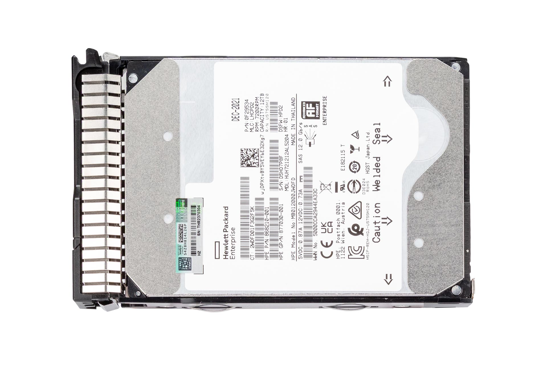 HPE 12TB 12G SAS HDD 7.2k, 3.5 Zoll LFF Festplatte für Server