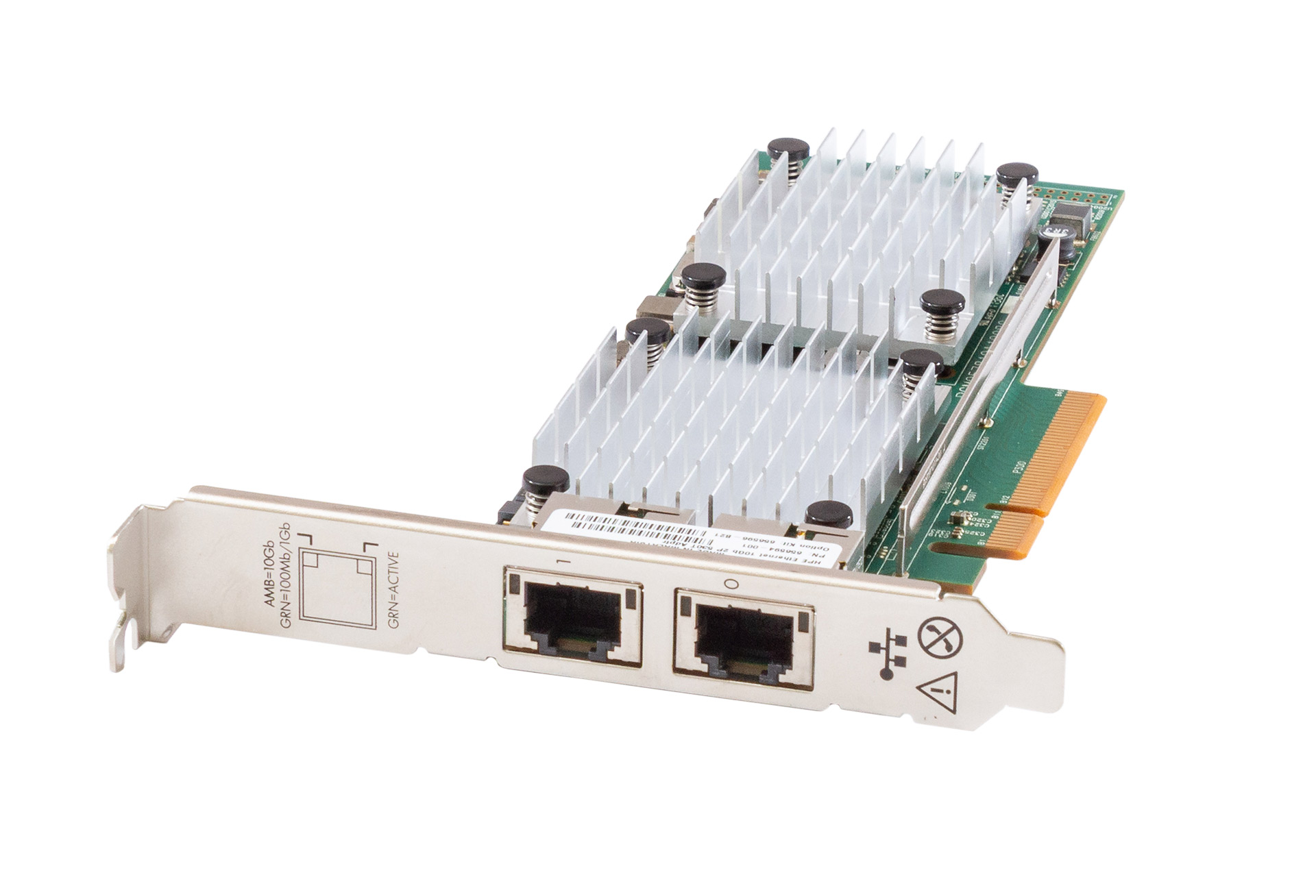 HPE NIC 530T 10GB RJ-45 Dual Port PCI-E, 656594-001 HPE NIC 530T 10GB RJ-45 Dual Port PCI-E, 656594-001