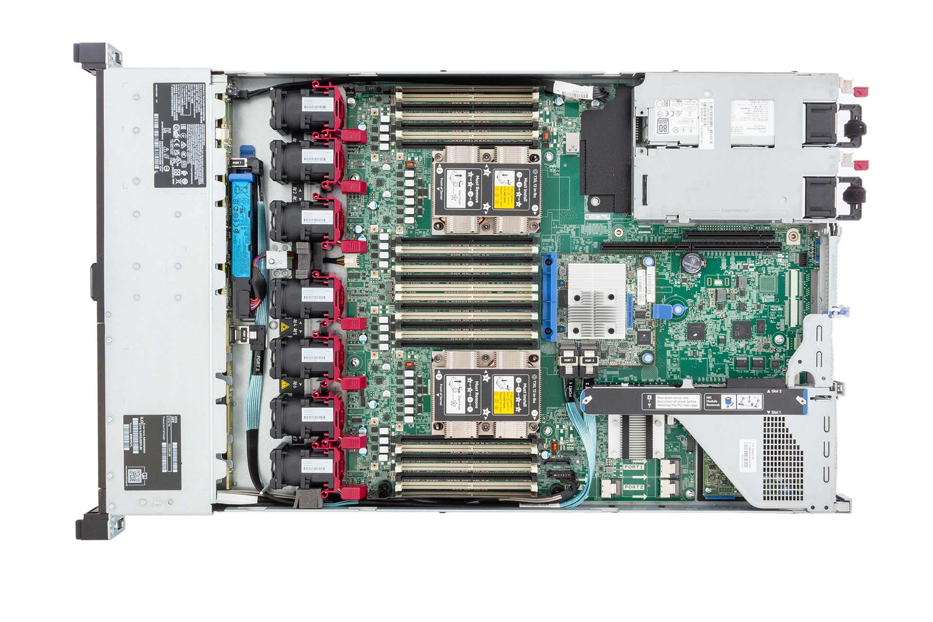 HPE ProLiant DL360 Gen10 Rack Server, 2x Gold 5218B 2.30GHz, 16-Core, noRAM, 8xSFF, P408i-a, 1x Cage, 331T