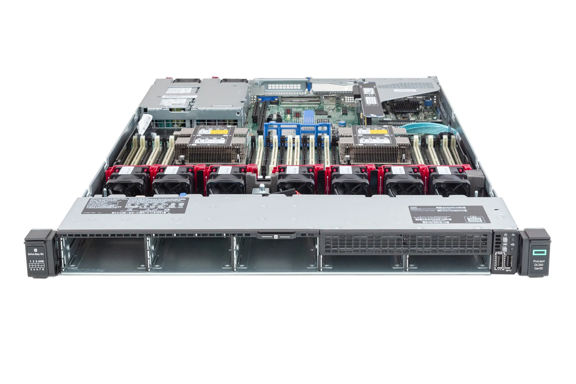 HPE ProLiant DL360 Gen10 Rack Server, 2x Gold 5218B 2.30GHz, 16-Core, noRAM, 8xSFF, P408i-a, 1x Cage, 331T