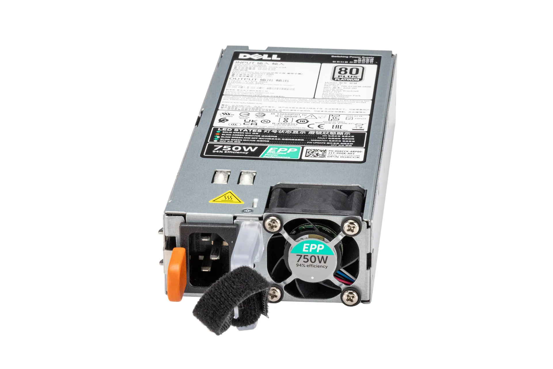 DELL PSU 750W L750E 80+ Platinum Netzteil für R640, R740 DELL PSU 750W L750E 80+ Platinum Netzteil für R640, R740