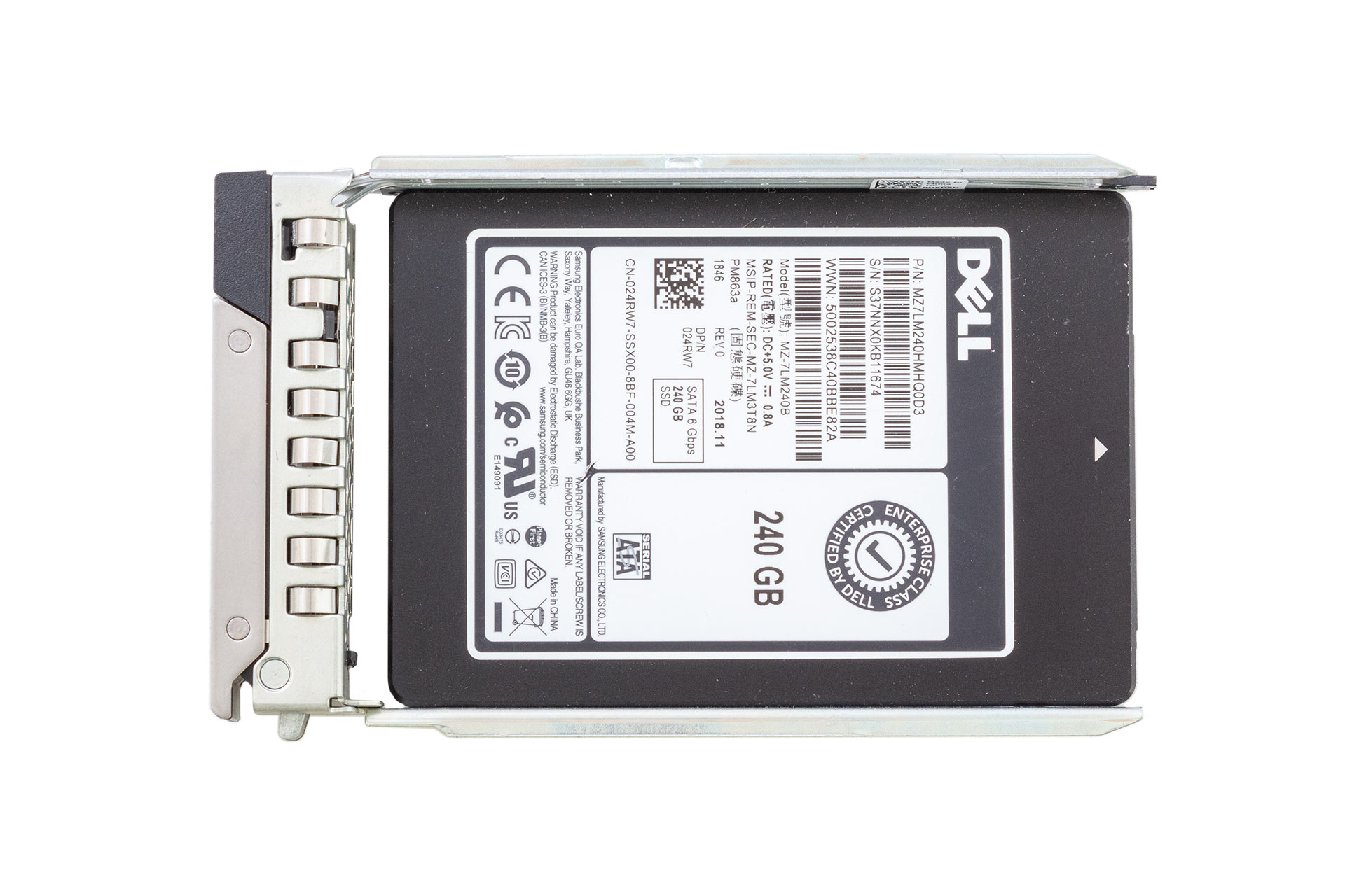 DELL SSD 240GB 6G SATA 2.5 zoll in tray 0DXD9H DELL SSD 240GB 6G SATA 2.5 zoll in tray 0DXD9H