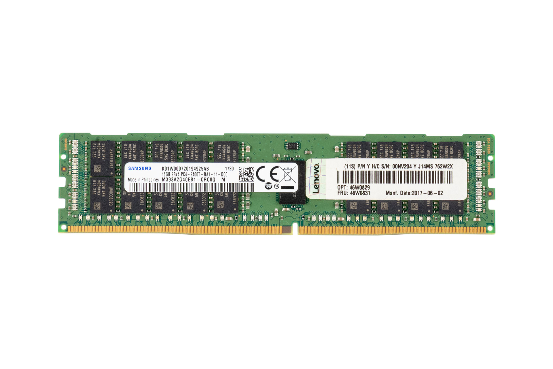 Lenovo 16GB DDR4 RAM 2Rx4 PC4-2400T (Samsung M393A2G40EB1)