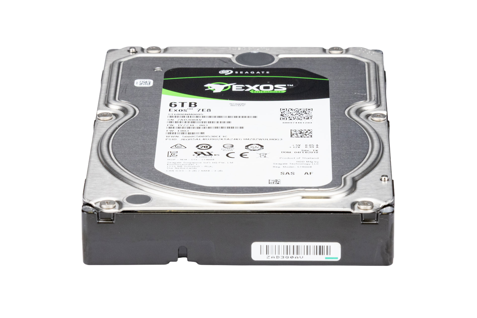 Seagate Exos 7E8 6TB 12G SAS HDD 7.2k, 3.5 Zoll LFF, 256MB Cache, Festplatte für Server