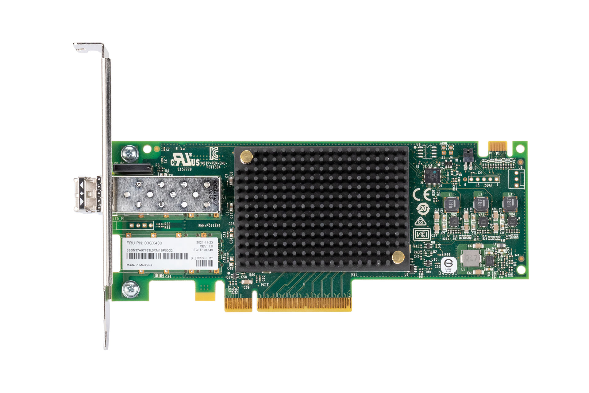 Lenovo Emulex Gen6 16Gb Host Bus Adapter Fibre Channel SFP+ Single Port PCI-E HBA
