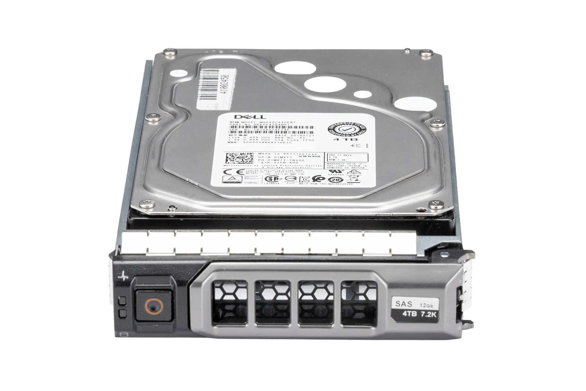 Dell 4TB 12G SAS HDD 7.2k, 3.5 Zoll LFF Festplatte für Server