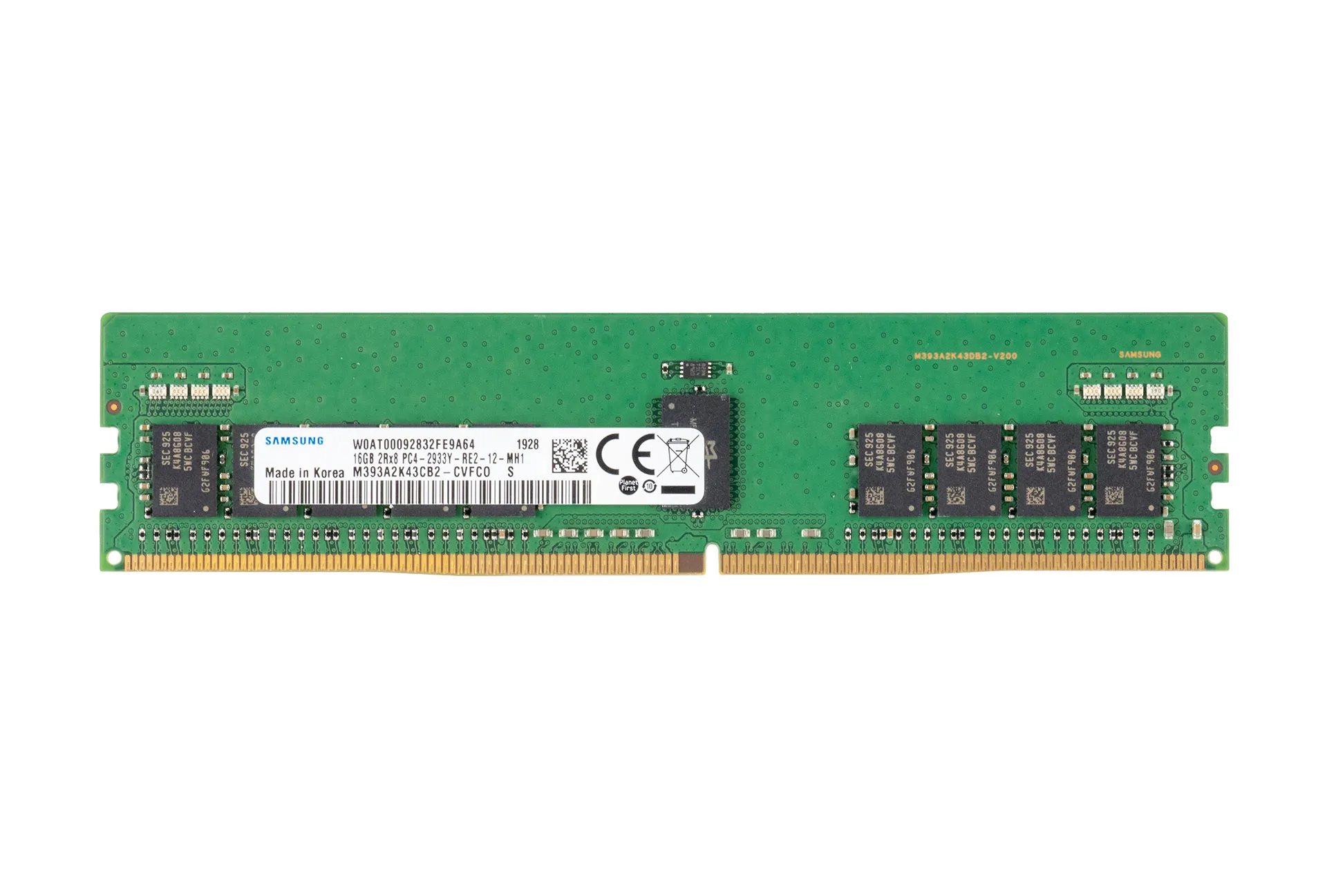 Samsung 16GB DDR4 RAM 2Rx8 PC4-2933Y-R regECC Samsung 16GB DDR4 RAM 2Rx8 PC4-2933Y-R regECC