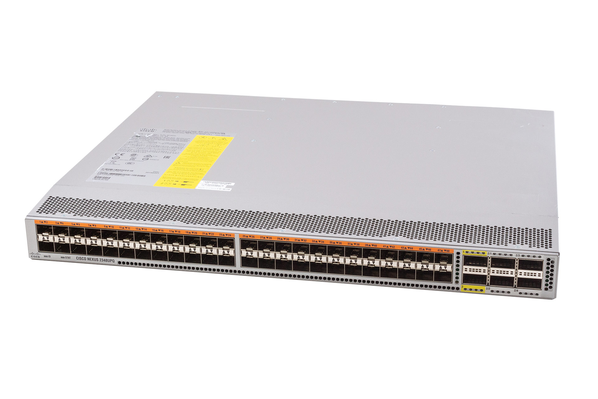 Cisco Nexus 2348UPQ Fabric Extender, 48x10GbE(FC-16G) SFP+, 4x10/40GbE QSFP+, 2x400W, AF-Ports-Out