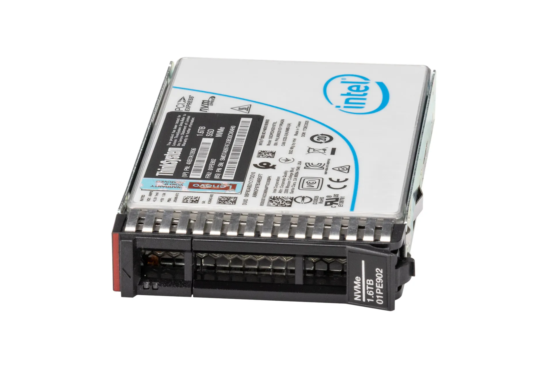 Lenovo DC P4610 1.6TB PCIe NVMe SSD, 2.5 Zoll SFF Festplatte für Server, inkl. Rahmen SM17A06246 Lenovo DC P4610 1.6TB PCIe NVMe SSD, 2.5 Zoll SFF Festplatte für Server, inkl. Rahmen SM17A06246