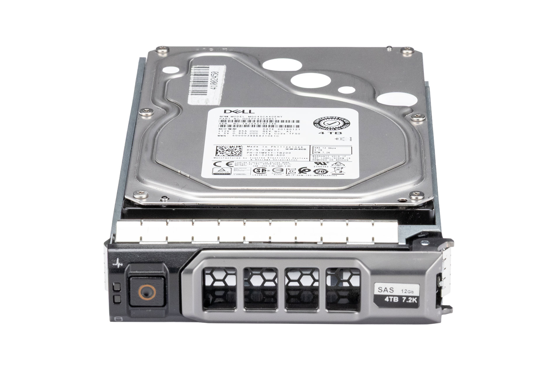 Dell 4TB 12G SAS HDD 7.2k, 3.5 Zoll LFF Festplatte für Server