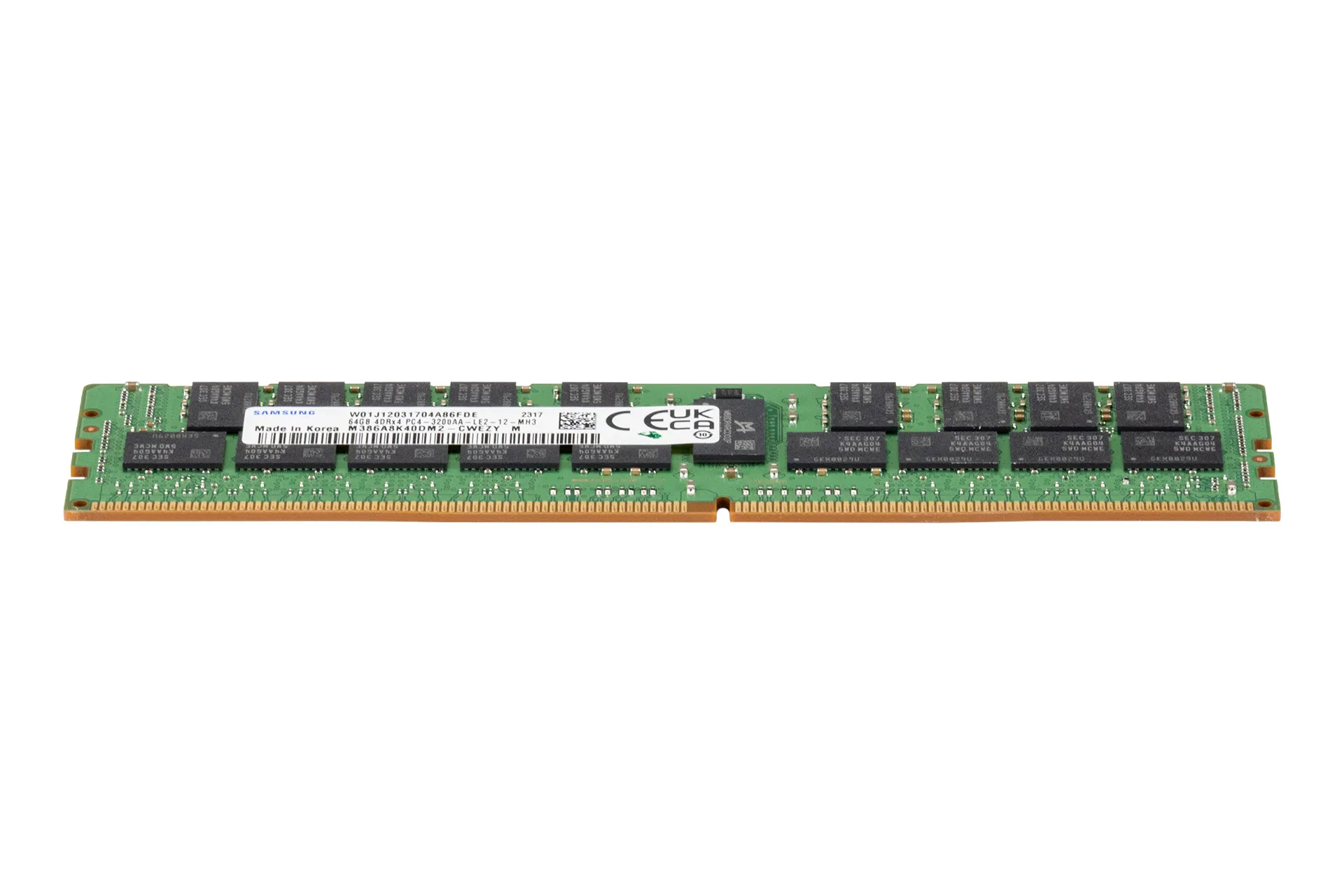 Samsung 64GB DDR4 RAM 4DRx4 PC4-3200AA-LE2 regECC Samsung 64GB DDR4 RAM 4DRx4 PC4-3200AA-LE2 regECC