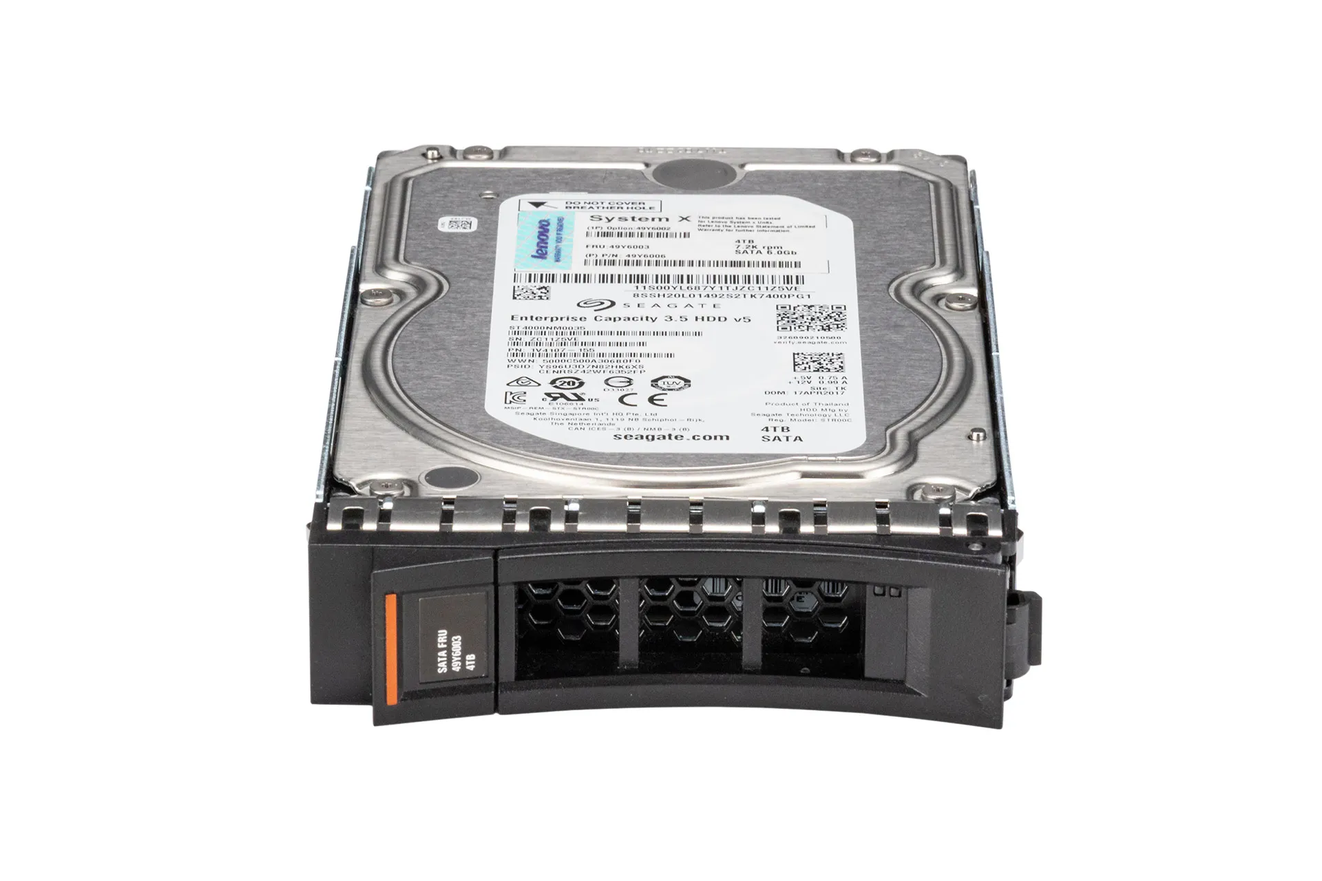 Lenovo 4TB 6G SATA HDD 7.2K, 3.5 Zoll LFF Festplatte für Server