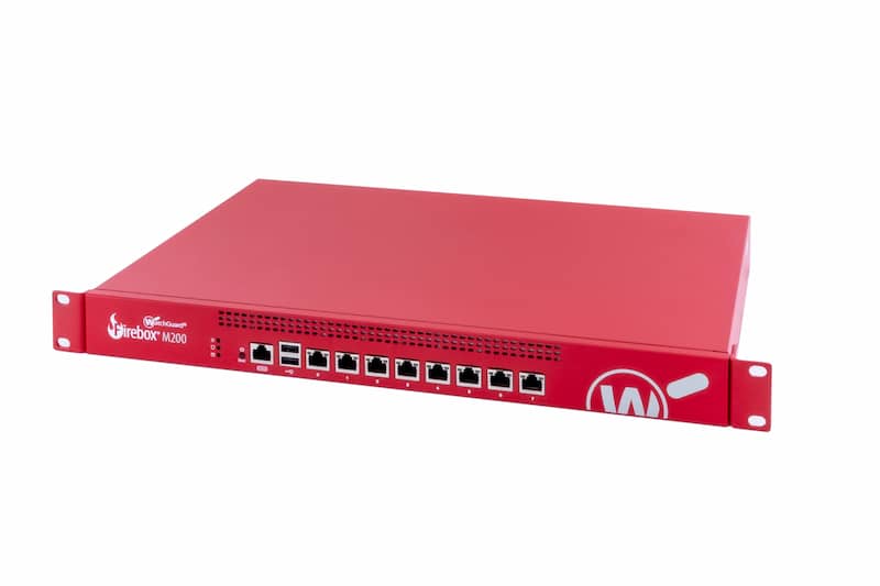 WatchGuard Firebox M200 Firewall Appliance 1U, 8x GbE RJ45, noLicense, noExtraFeaturecodes