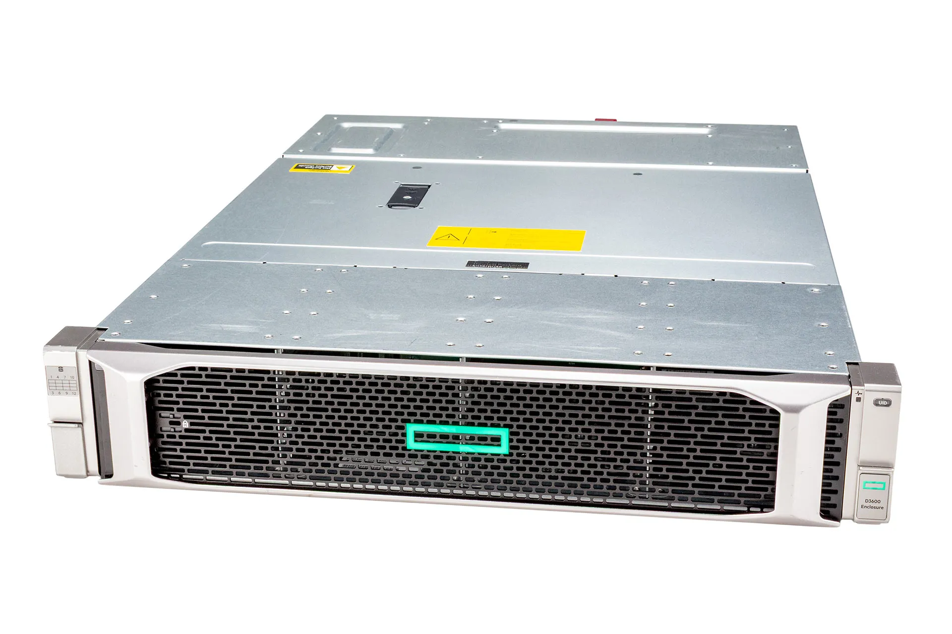 HPE D3600 Disk Enclosure, 12xLFF, 2x IO-Module 12G SAS DP, 2x 460W HPE D3600 Disk Enclosure, 12xLFF, 2x IO-Module 12G SAS DP, 2x 460W