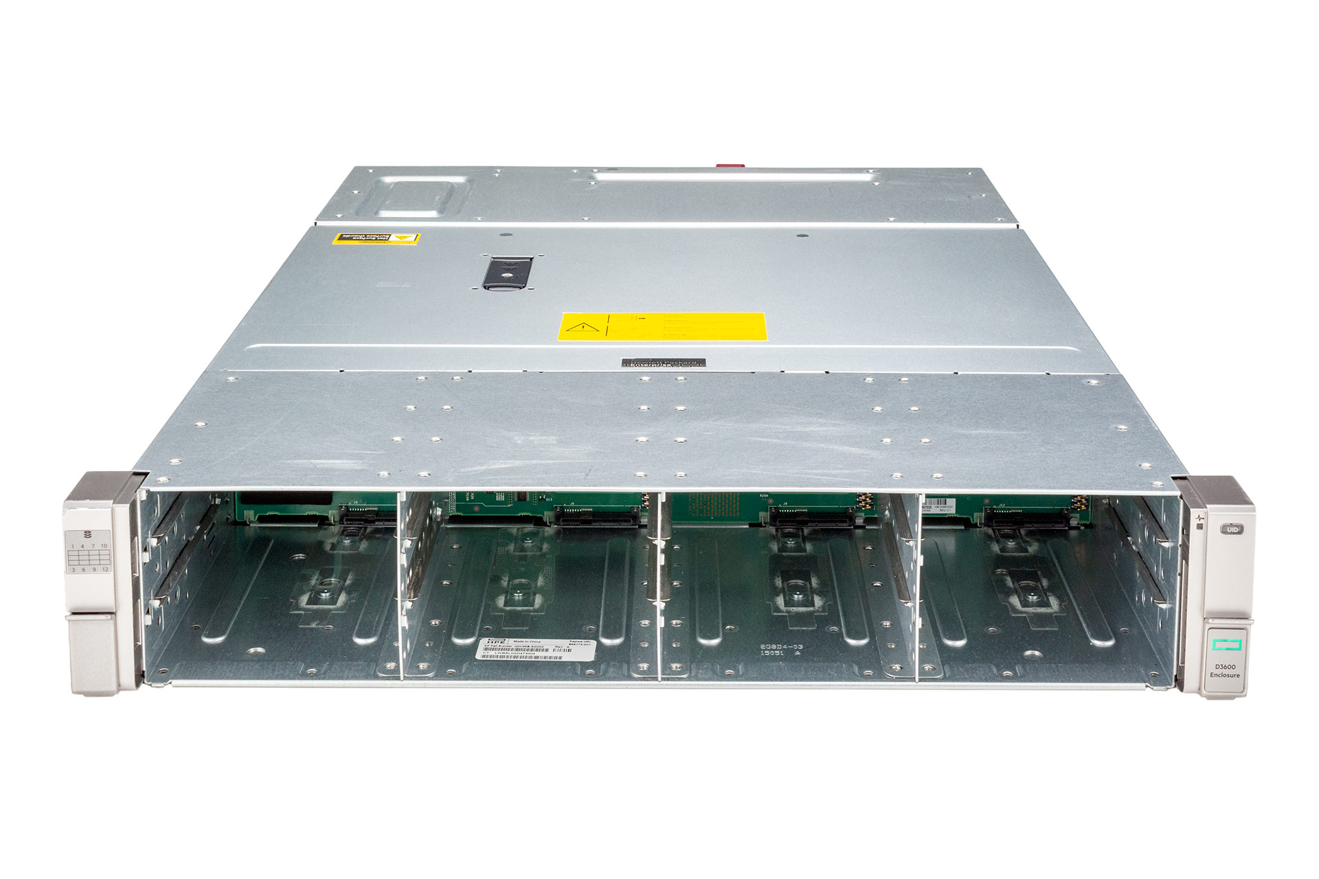 HPE D3600 Disk Enclosure, 12xLFF, 2x IO-Module 12G SAS DP, 2x 460W