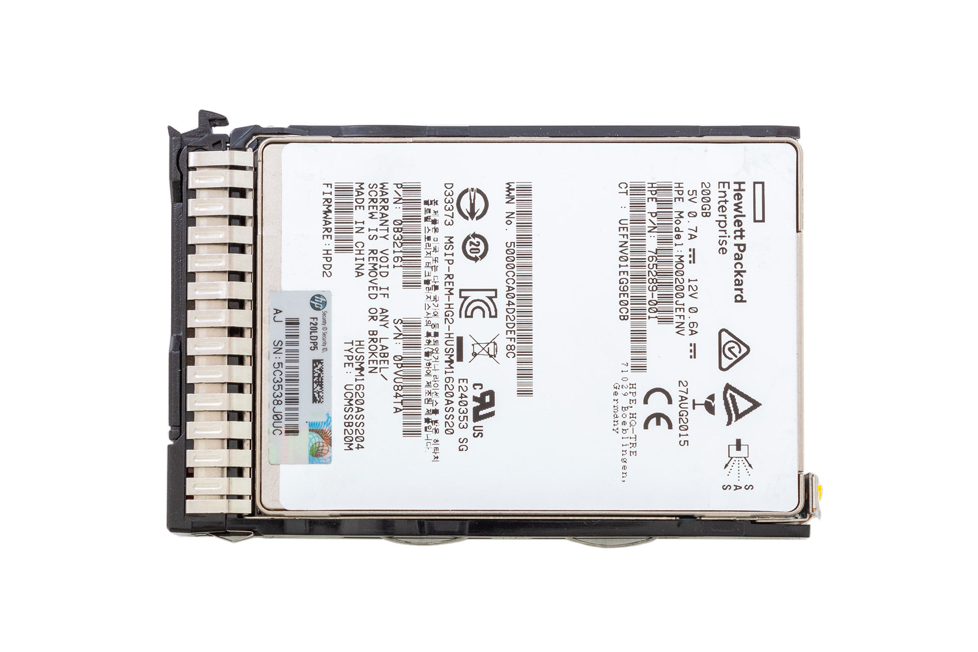 HPE SSD 200GB 12G SAS 2.5" SC ENT Festplatte