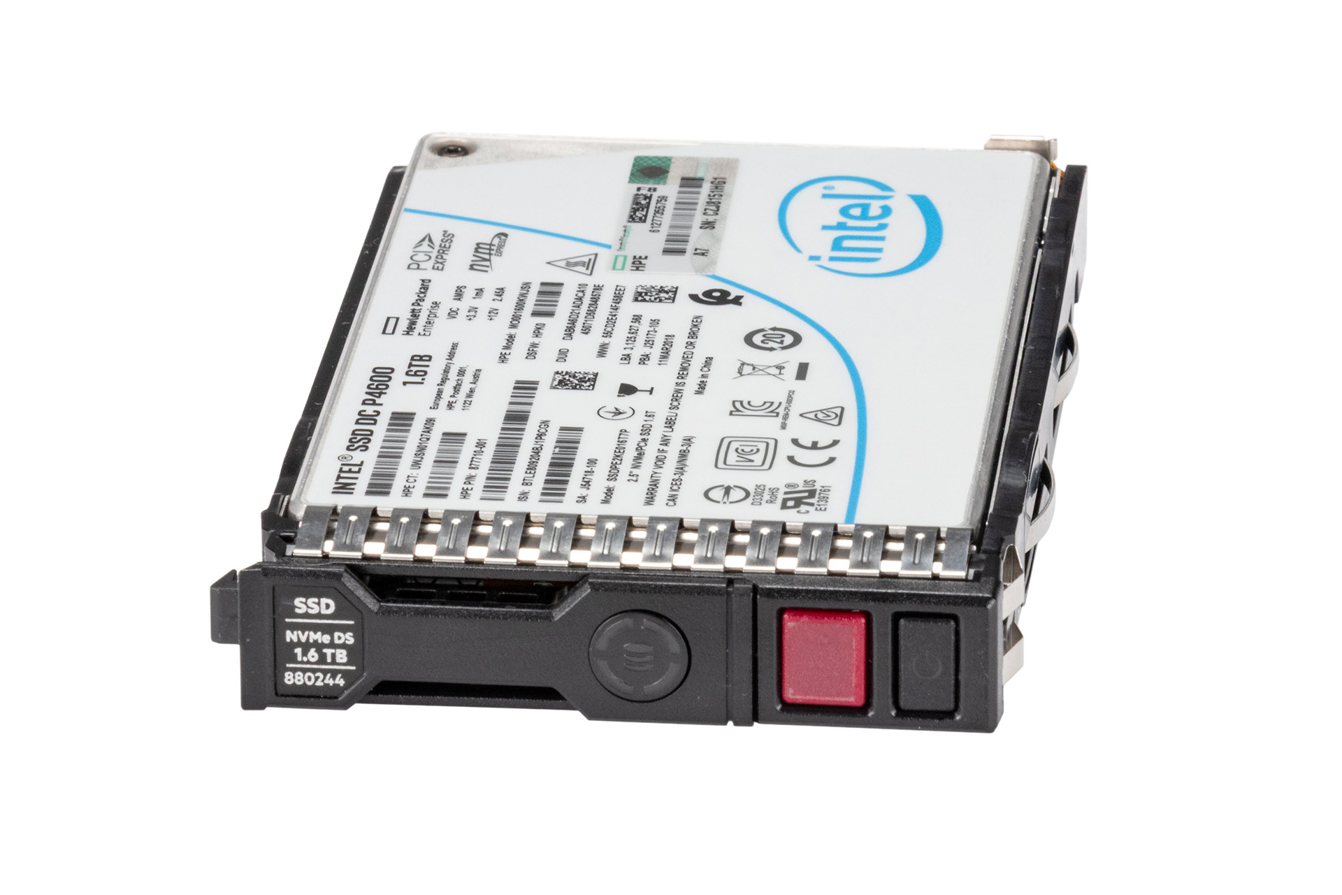 HPE 1.6TB NVMe x4 SSD, 2.5 Zoll SFF Festplatte für Server, MU