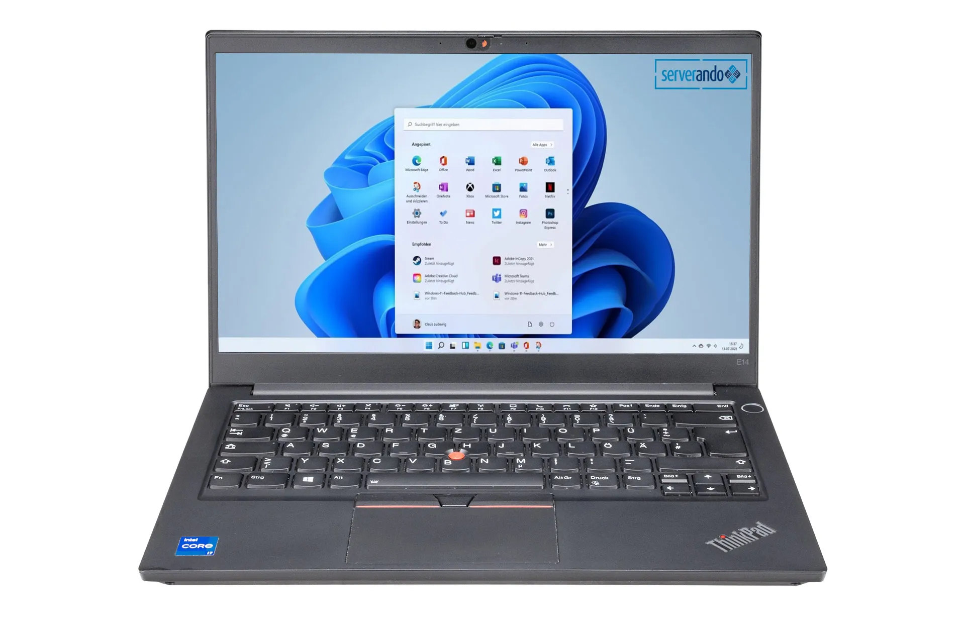 Lenovo ThinkPad E14 Gen2, i7-1165G7 2.80GHz, 4-Core, 32GB DDR4, 500GB NVMe, 14 Zoll, Win11Pro