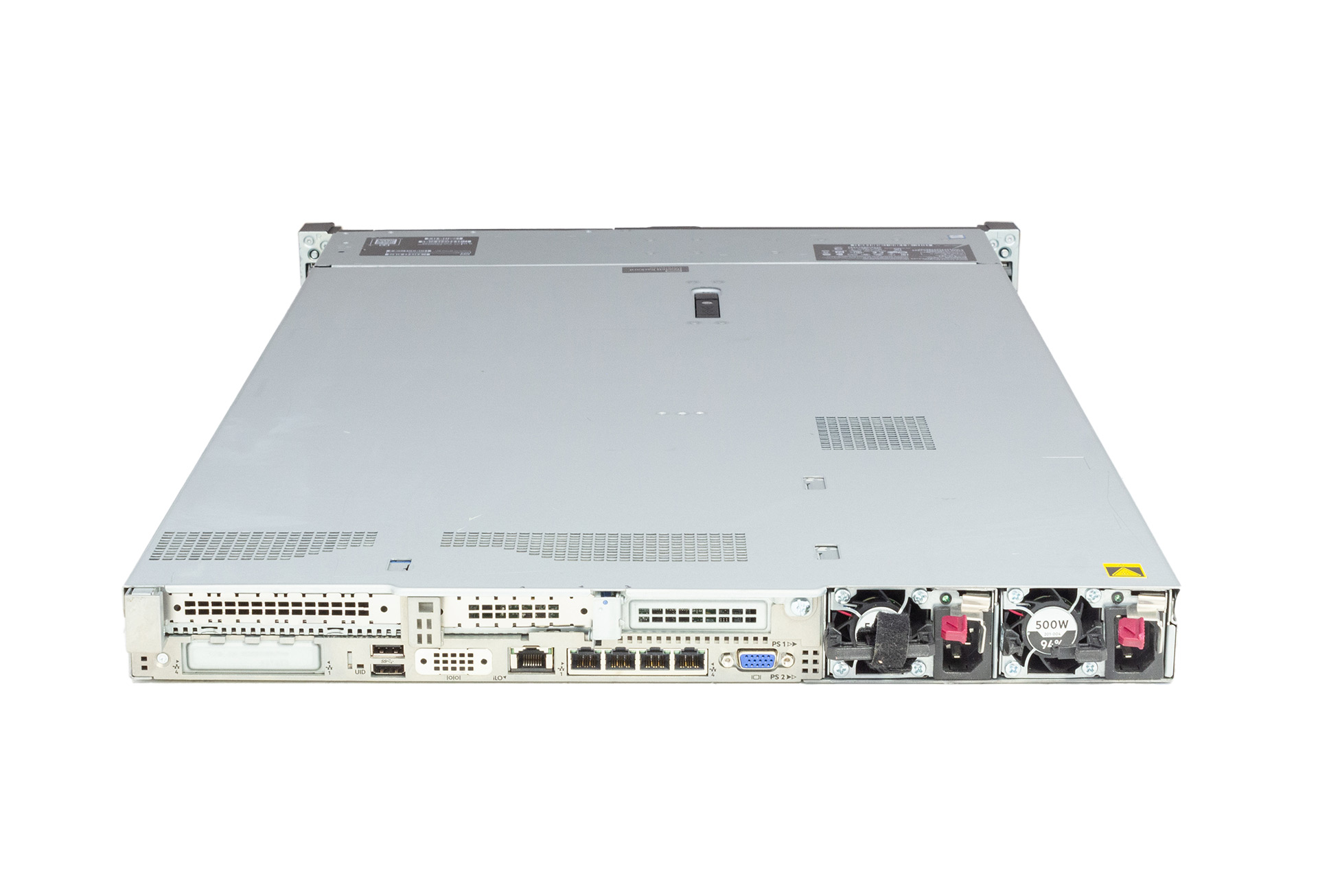 HPE-DL360-Gen10-2x-Gold-5115-2.40GHz-10-Core-64GB-RAM-2x500W-back-open