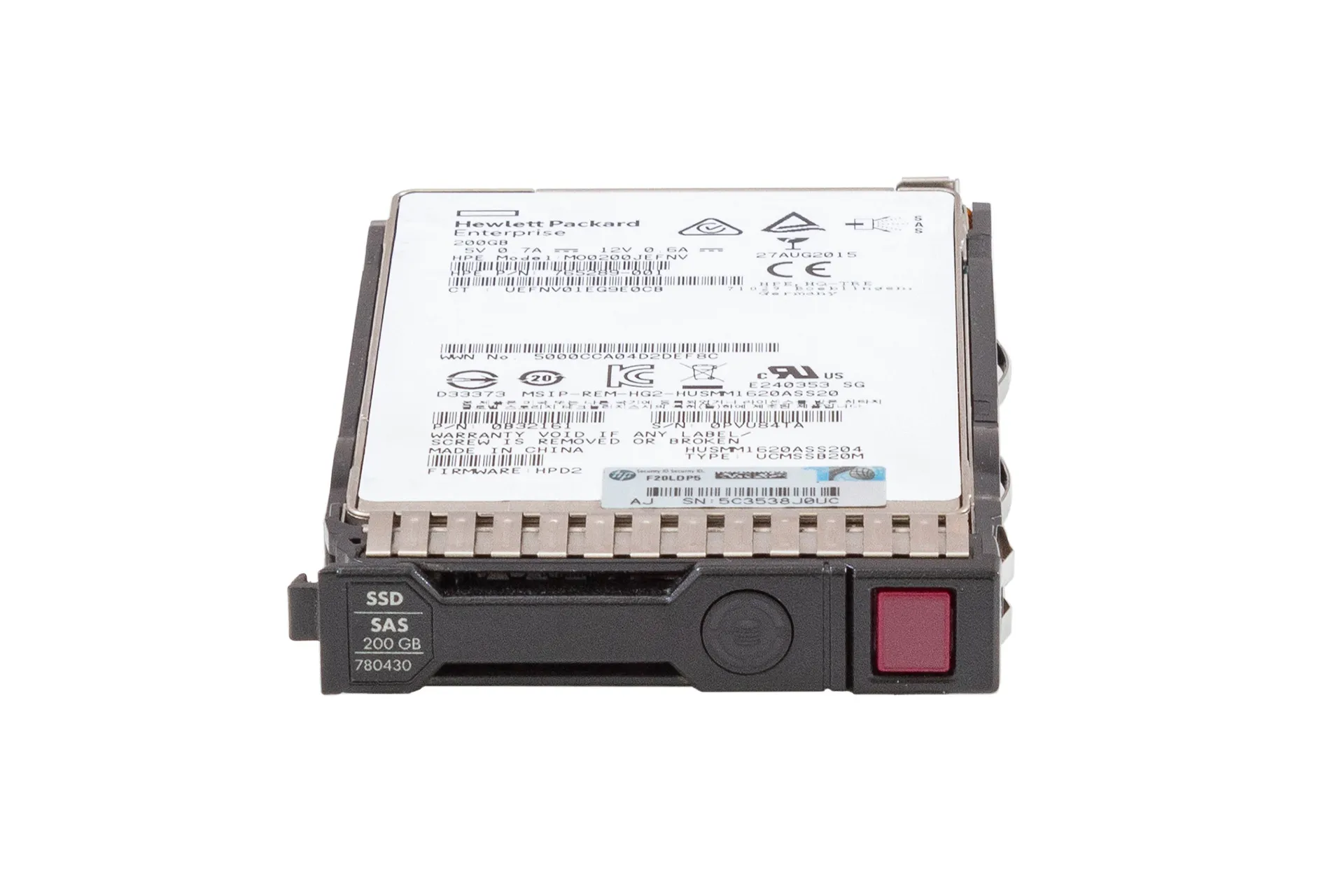 HPE SSD 200GB 12G SAS 2.5" SC ENT Festplatte HPE SSD 200GB 12G SAS 2.5" SC ENT Festplatte