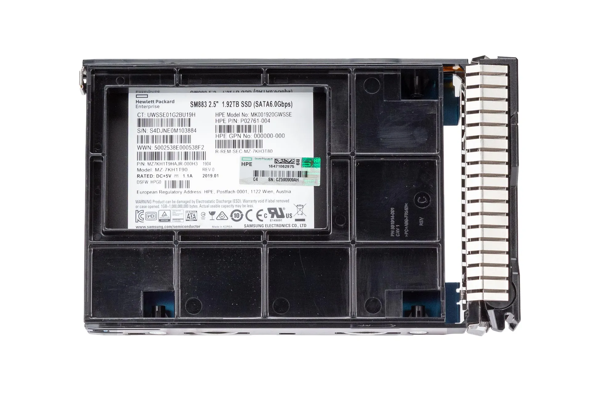HPE 1.92TB 12G SAS SSD, 3.5 Zoll LFF Festplatte für Server