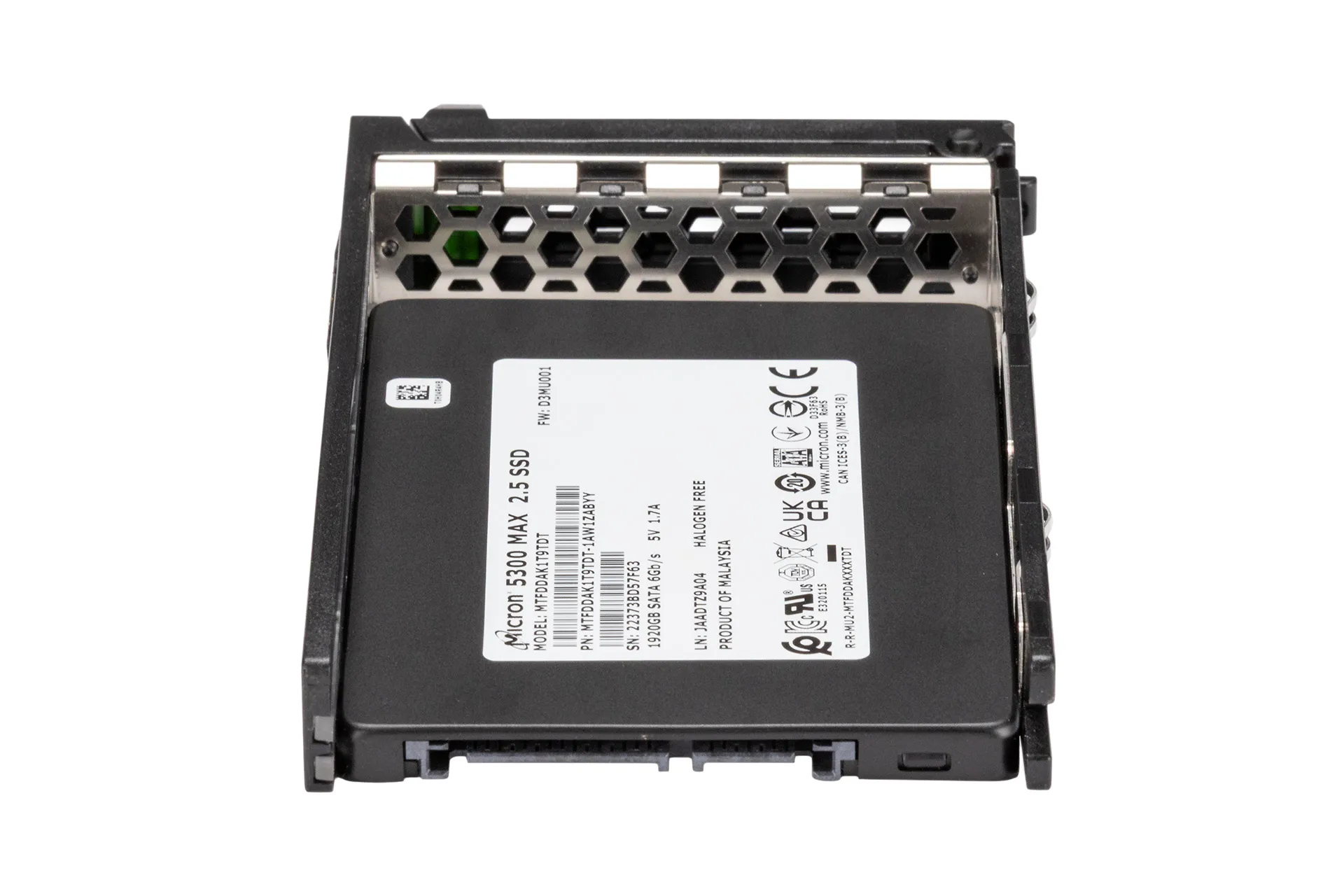 Fujitsu 1.9TB 6G SATA SSD, 2.5 Zoll SFF Festplatte für Server, MU, inkl. Rahmen A3C40179841