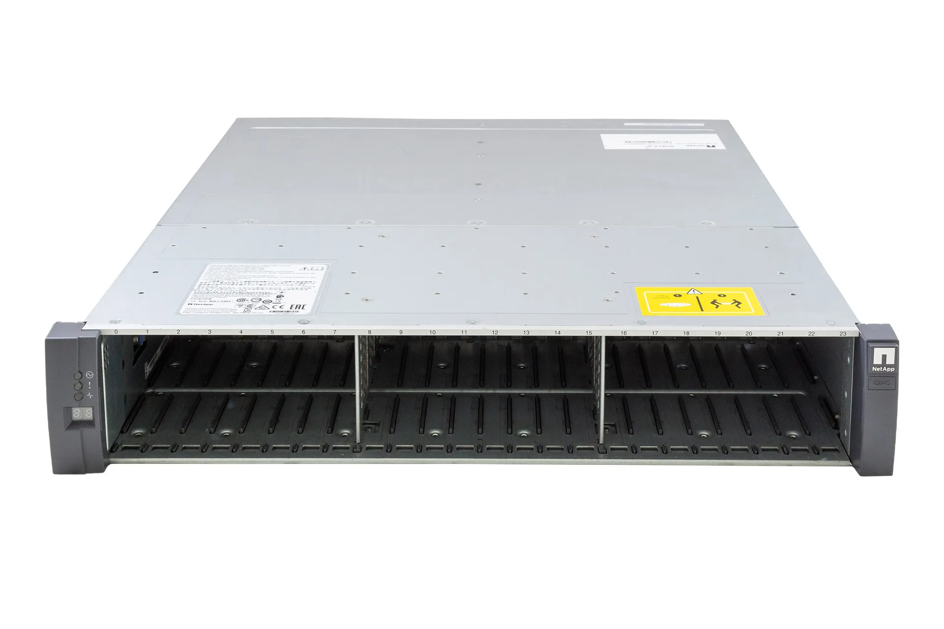 NetApp DS224C Drive Shelf, 24x SFF, 2x IOM12 SAS Controller NetApp DS224C Drive Shelf, 24x SFF, 2x IOM12 SAS Controller