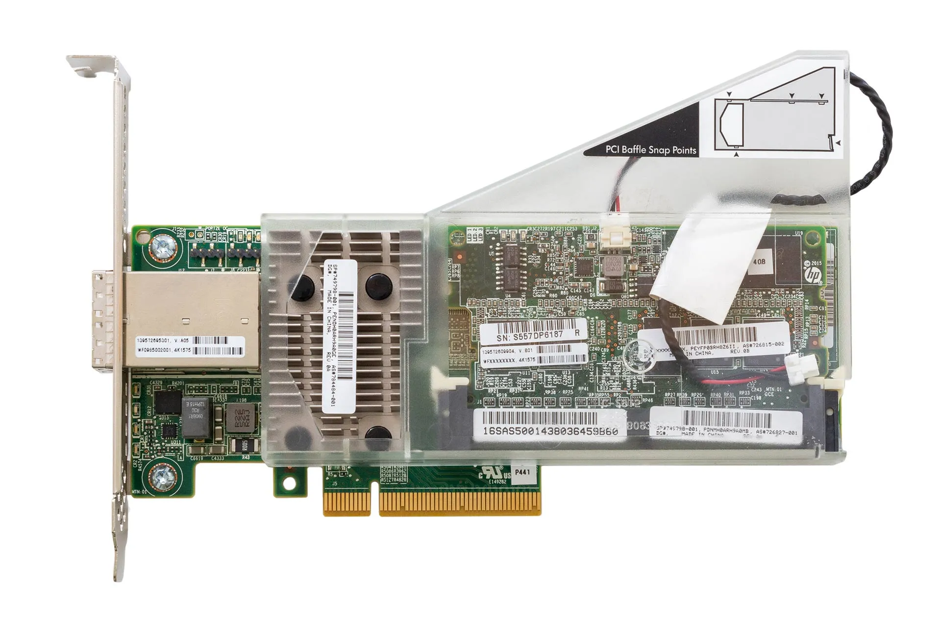 HP Smart Array P441/4GB 12GB 2P SAS Controller w/o Battery, top HP Smart Array P441/4GB 12GB 2P SAS Controller w/o Battery, top