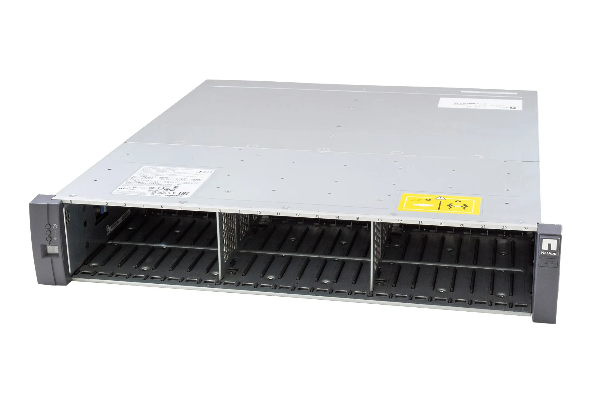 NetApp DS224C Drive Shelf, 24x SFF, 2x IOM12 SAS Controller
