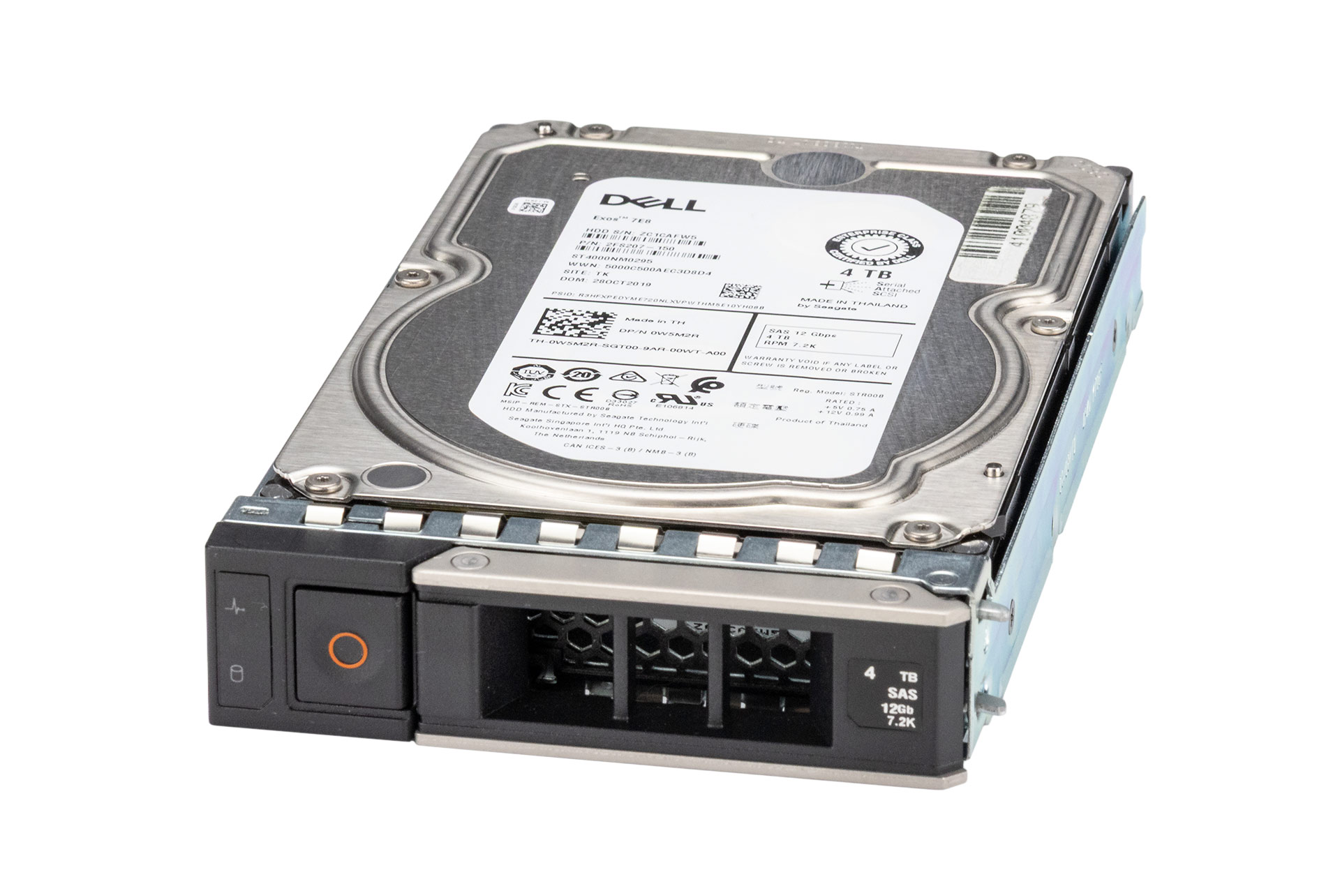 Dell 4TB 12G SAS HDD 7.2k, 3.5 Zoll LFF Festplatte für Server