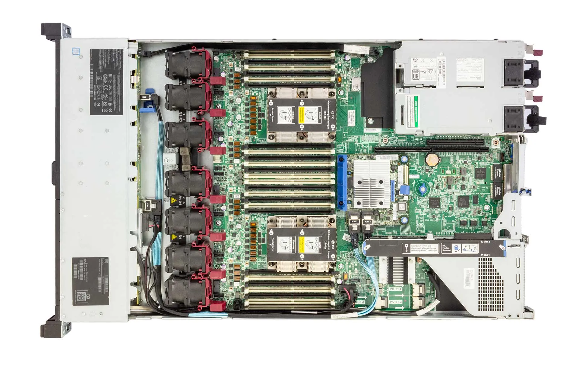 HPE-DL360-Gen10-2x-Gold-5115-2.40GHz-10-Core-64GB-RAM-2x500W-top