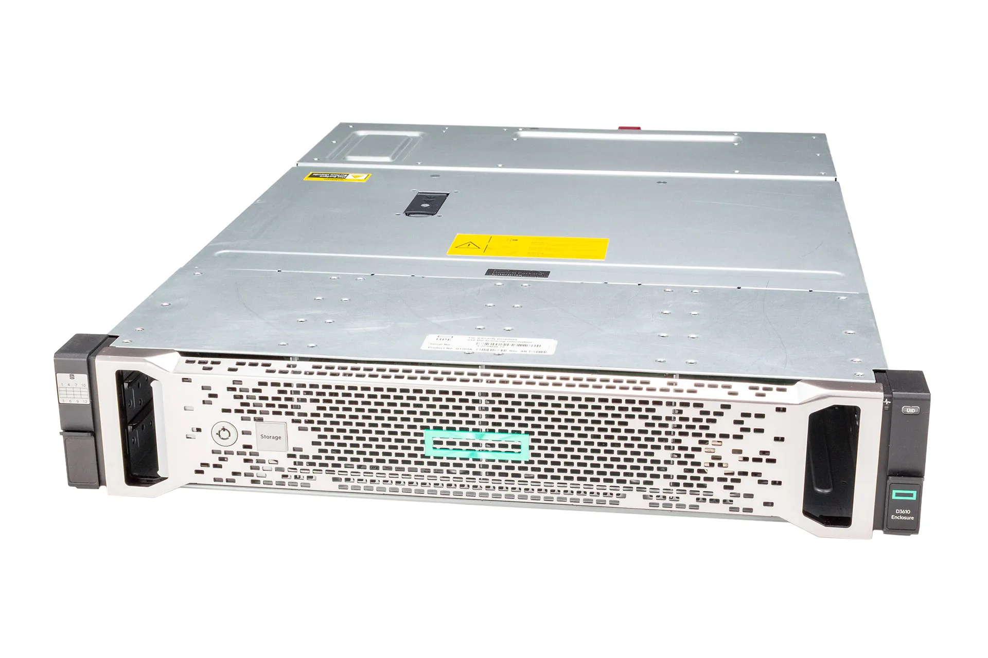 HPE D3610 Disk Enclosure, 12xLFF, 2x IO-Module 12G SAS DP, 2x 460W HPE D3610 Disk Enclosure, 12xLFF, 2x IO-Module 12G SAS DP, 2x 460W