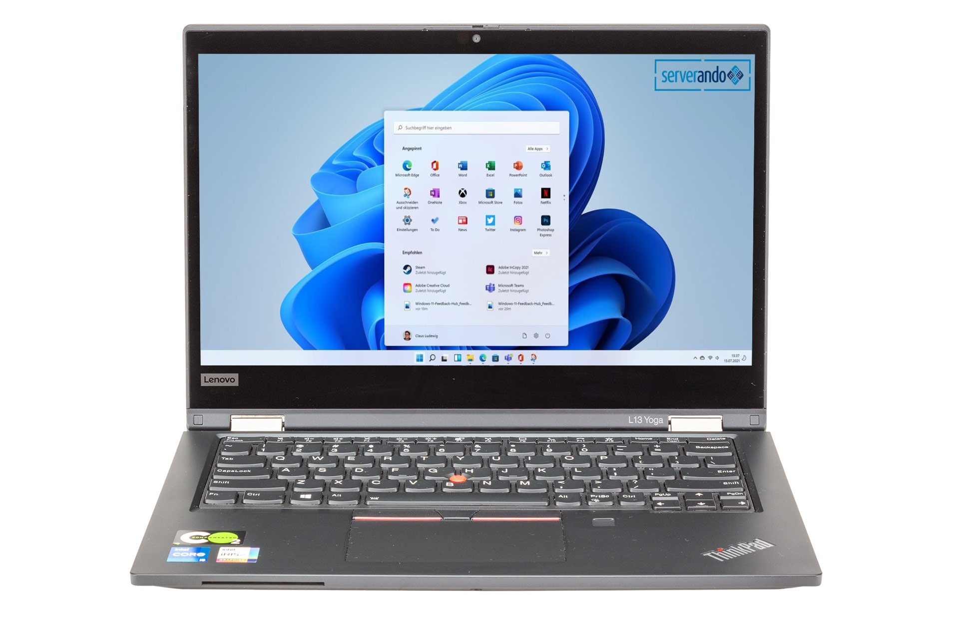 Lenovo ThinkPad L13 Gen2, i5-1135G7 2.40GHz, 4-Core, 8GB PC4, 256GB NVMe, 13.3 Zoll, Win11Pro
