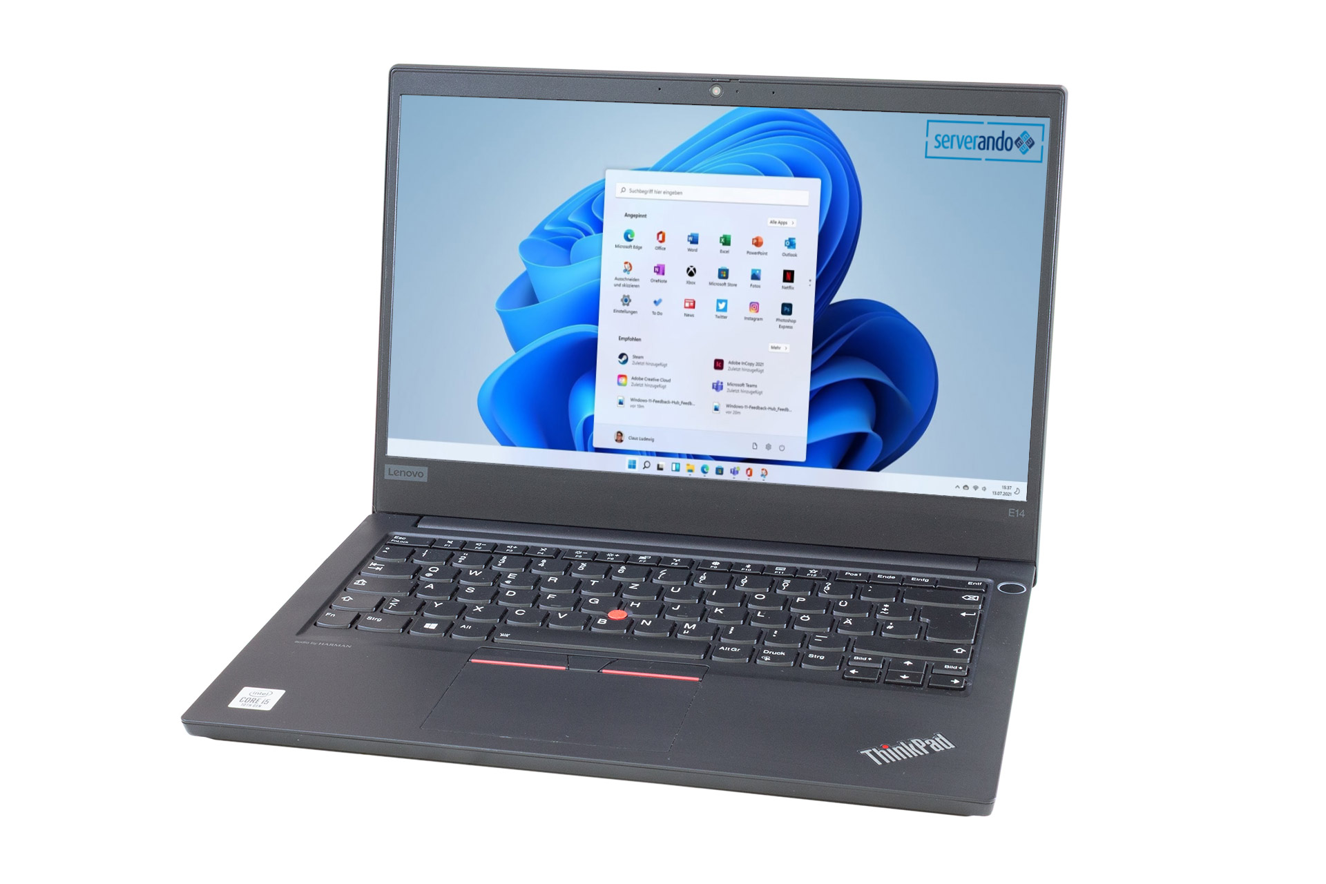 Lenovo ThinkPad E14, i5-10210U 1.6GHz, 4-Core, 8GB PC4, 14 Zoll, 256GB NVMe, Win10Pro, B-Ware